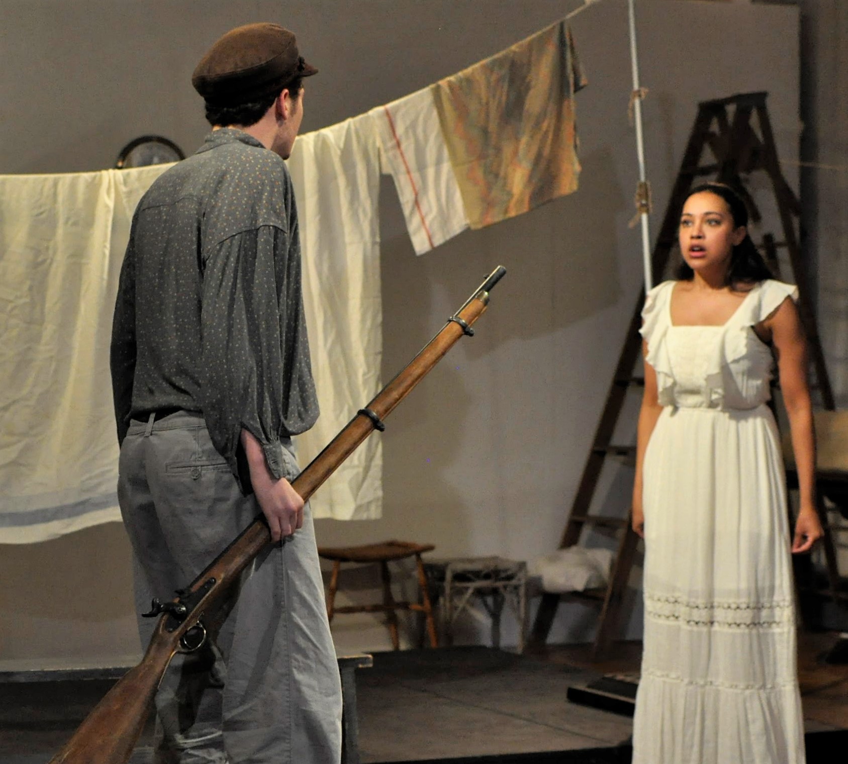 Dilone as Nina with Taylor Petracek as Konstantin.