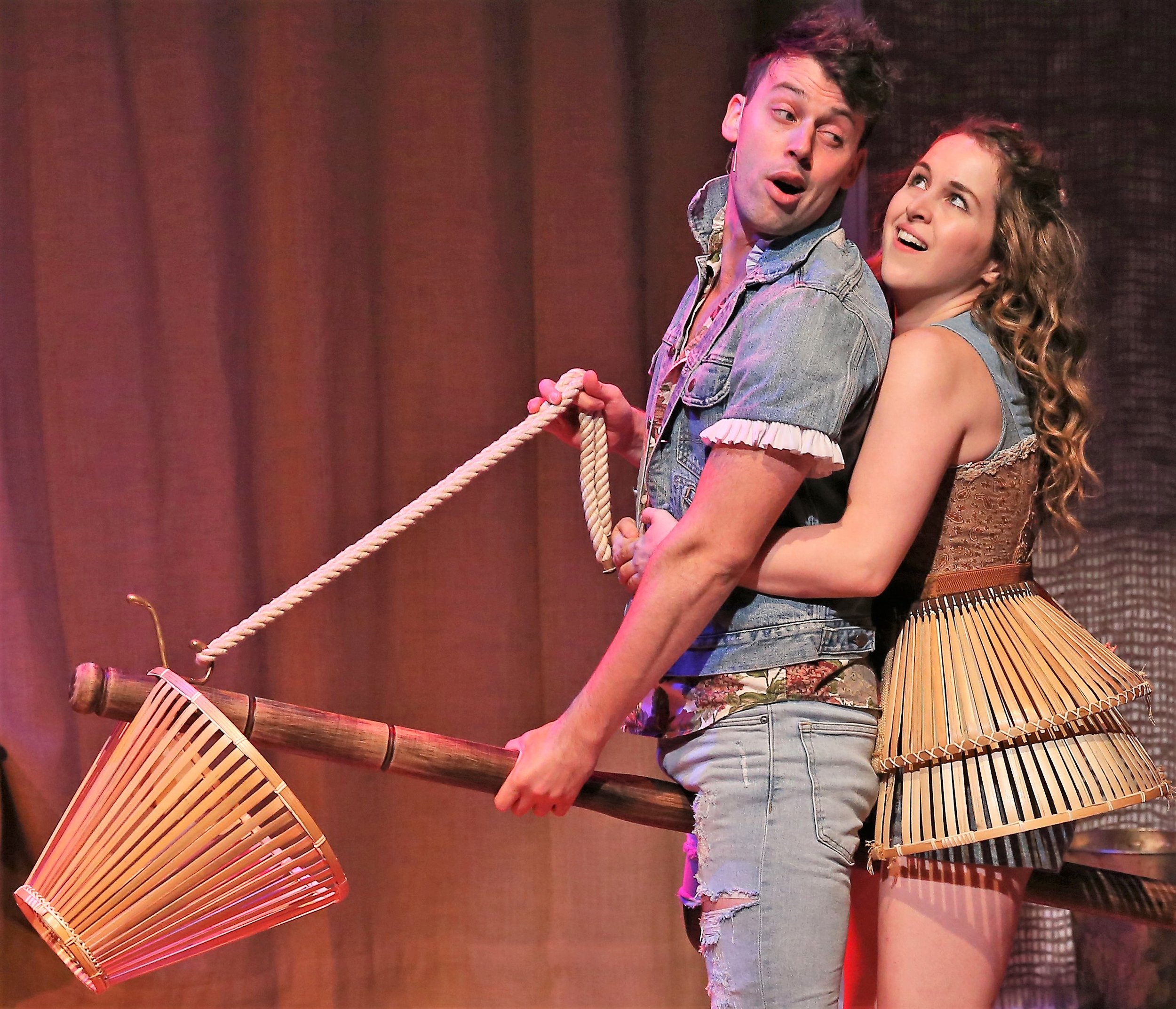 Tom with Molly Seagrim (Alie B. Gorrie). Photographs by Carol Rosegg.