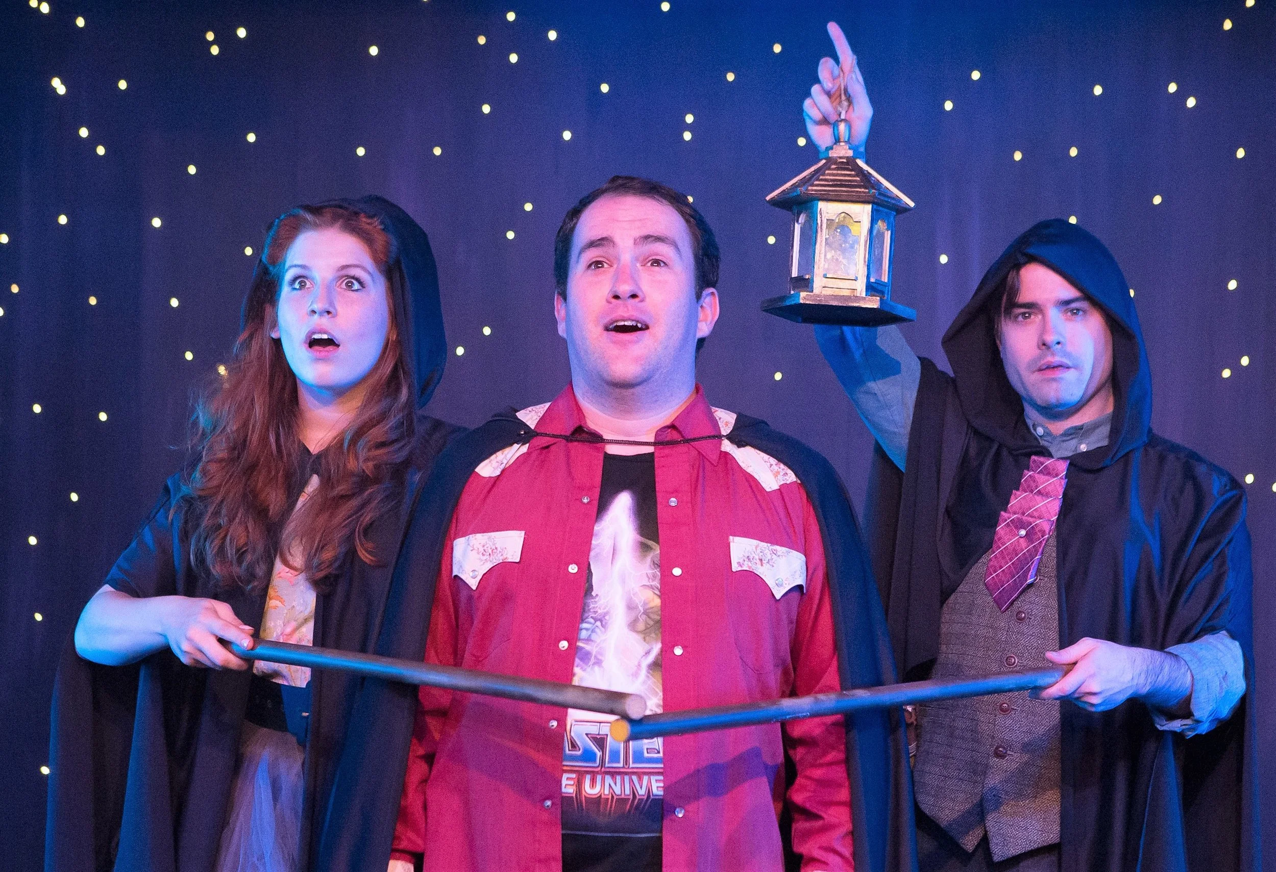 Moon with Andy Miller (left) and Stephen Stout. Photographs by Hunter Canning.