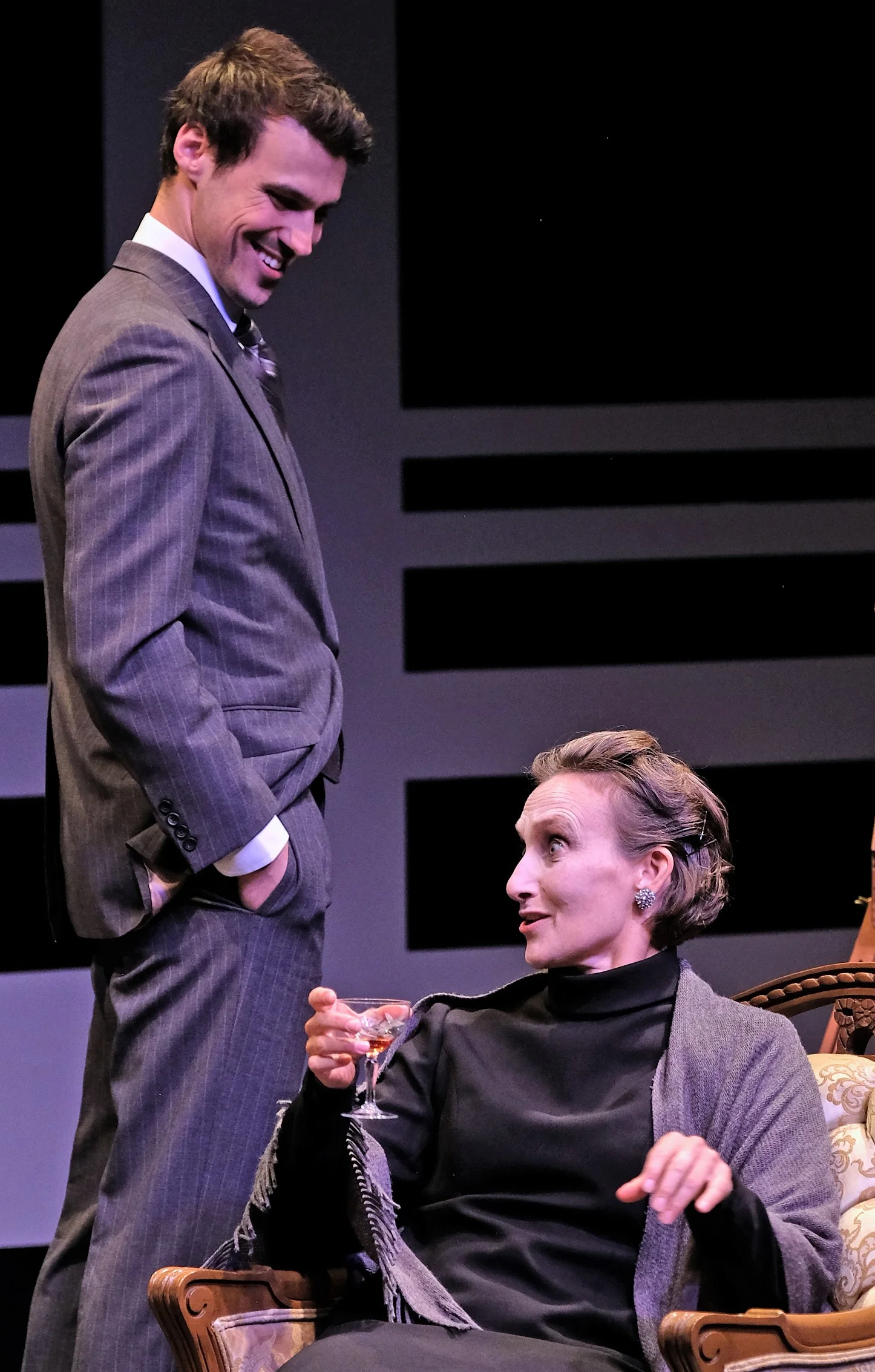 Ardelius plays a younger writer influenced by a titan (Pelletier) in the Scandinavian American Theater Company production.