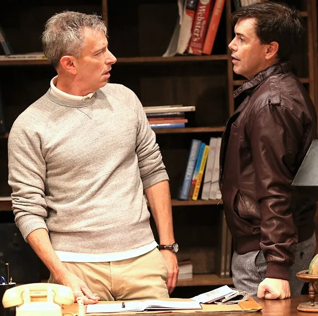 Above and top: Arnie Burton (left) as Jody and Matt McGrath as Carl in Lonely Planet Photographs by Carol Rosegg.