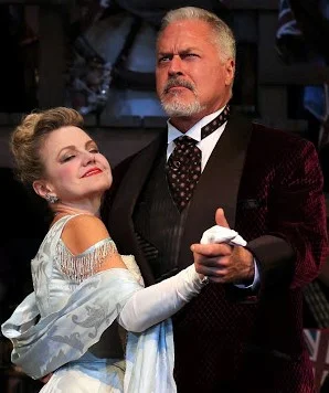 Alison Fraser is Lady Utterword and Tom Hewitt is Hector Hushabye in Shaw’s Heartbreak House. Photographs by Carol Rosegg.