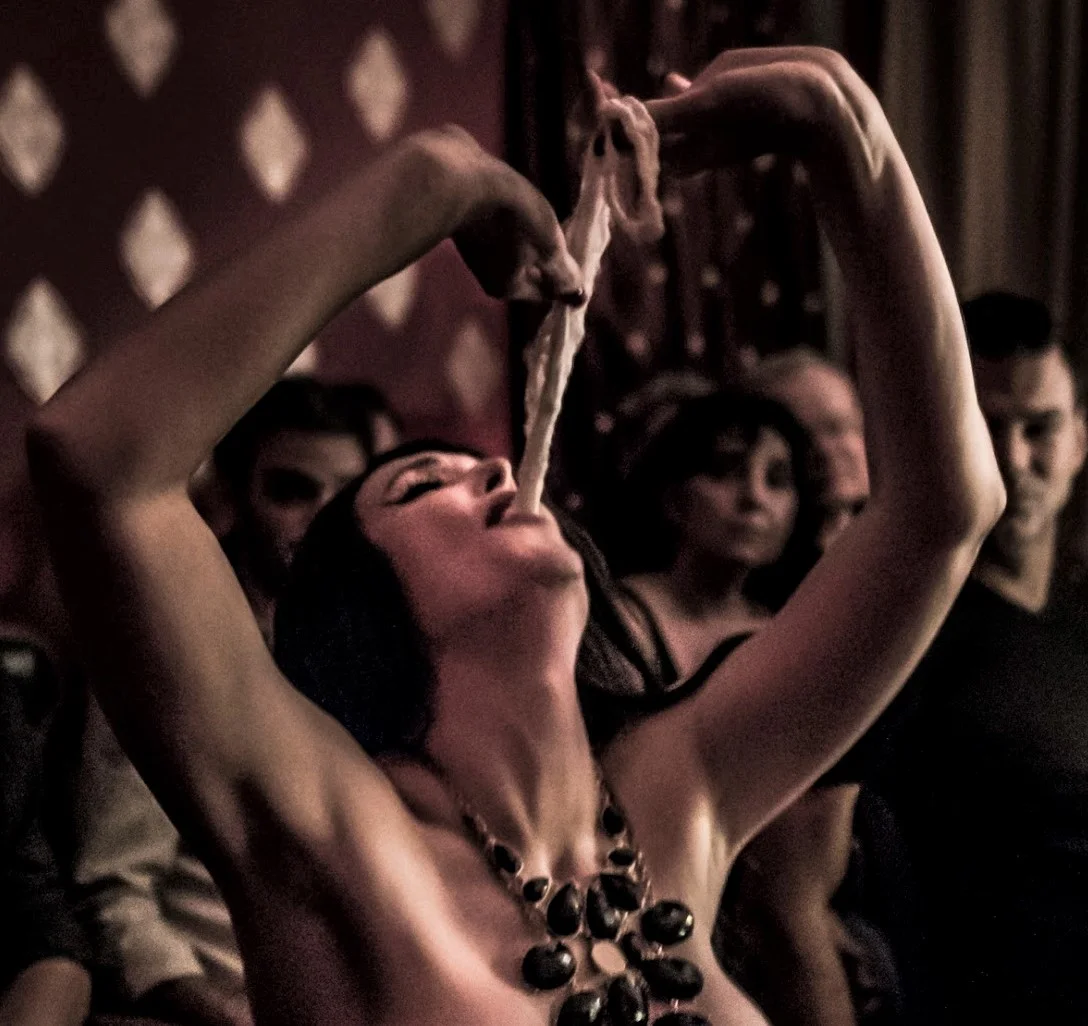 Veronica Varlow performs spiritualist rituals as Lady Margery of Boston.