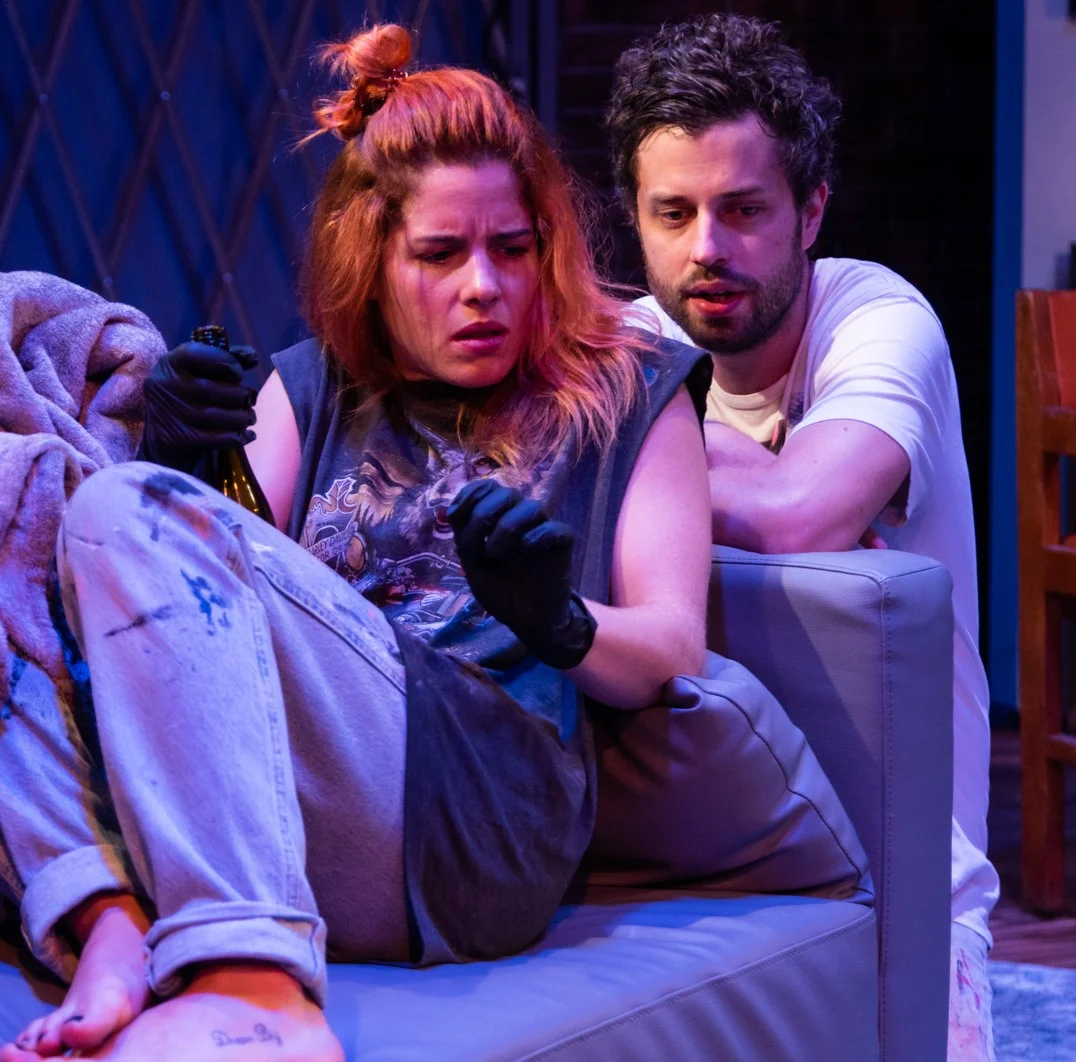 Rickards as Kelly with Paul Piaskowski as Daizy. Photographs by Russ Rowland.