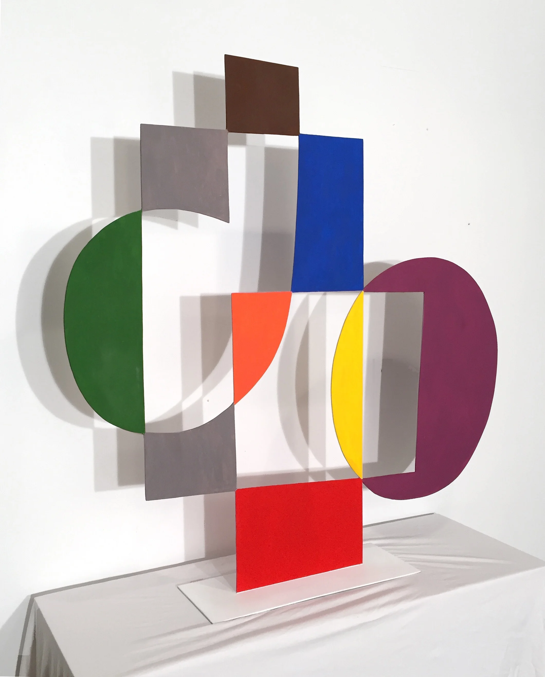 Still Life, 2016. 36"x35"x6", oil on steel 