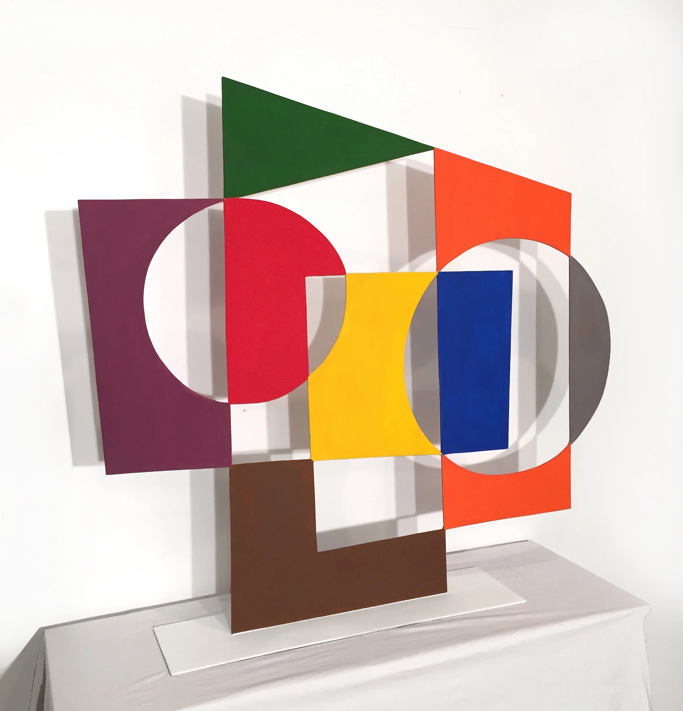 Head, 2016. 35"x40"x6", oil on steel