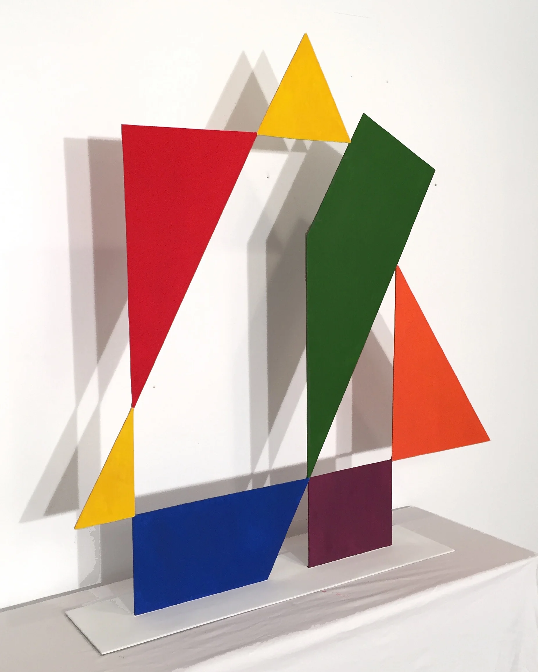 Pyramid, 2016. 36"x35"x6", oil on steel