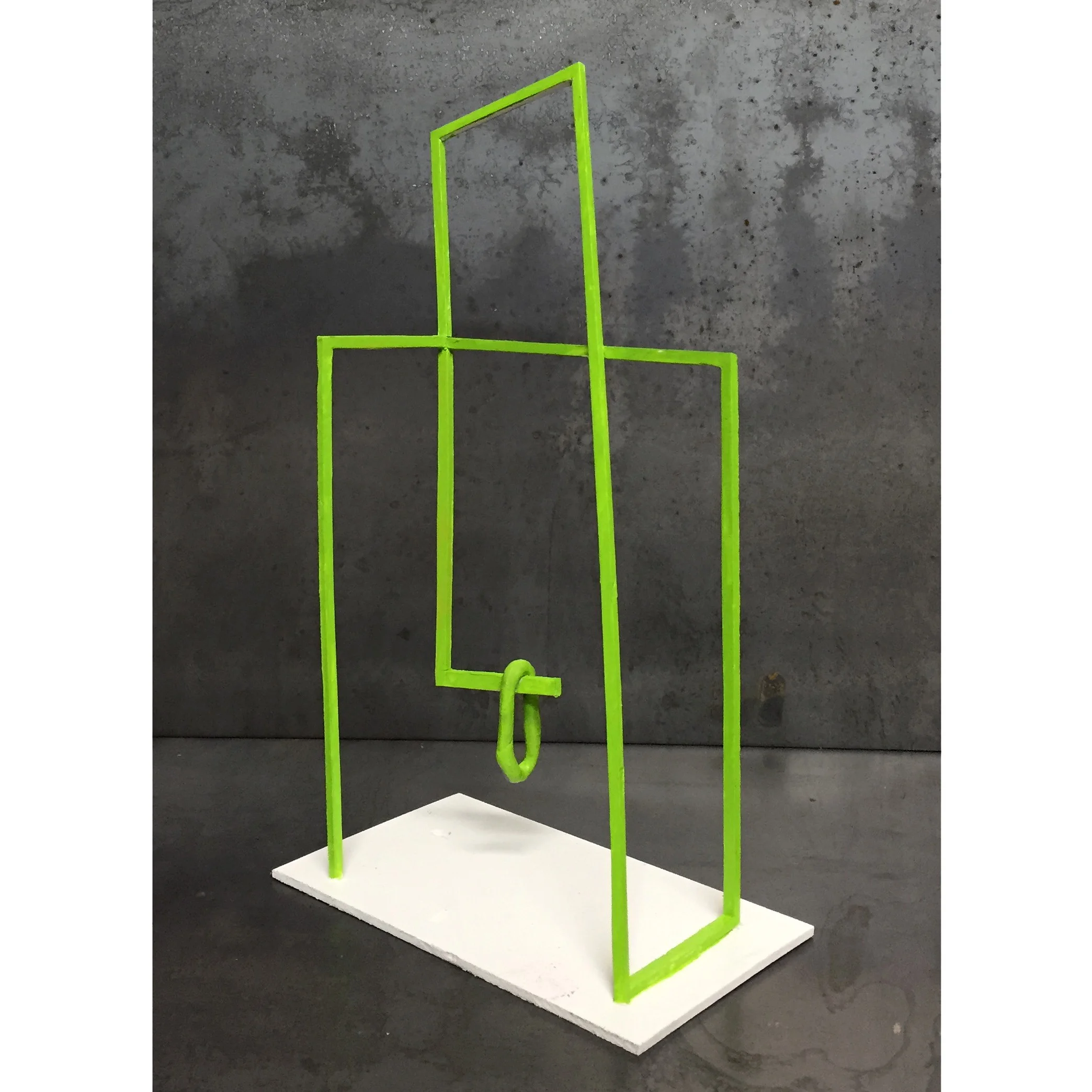 Corner Pocket, 2016. 14"x8"x3", oil on PVC