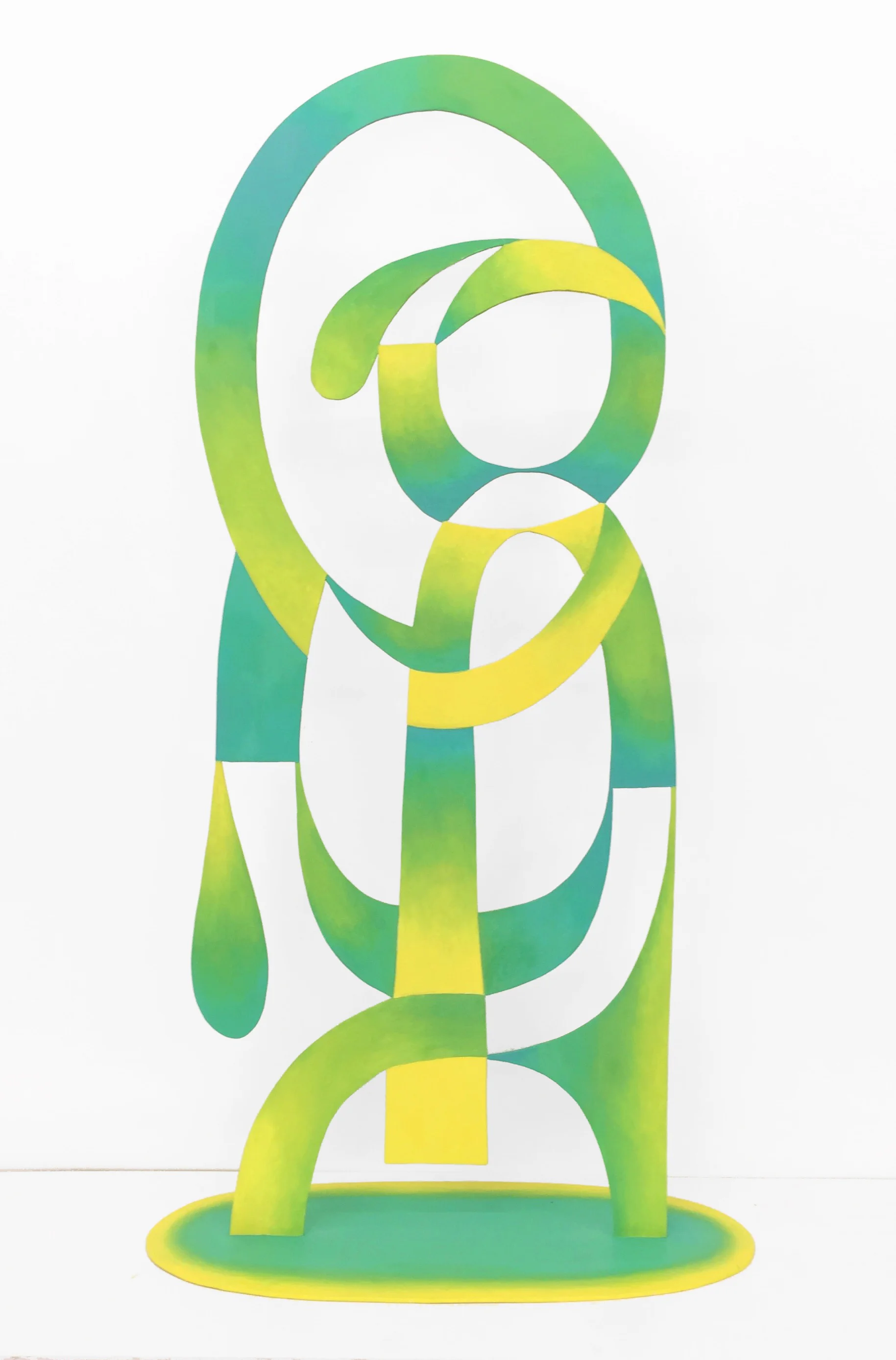 Psycho Seed, 2017. 36"x14"x6", oil on steel