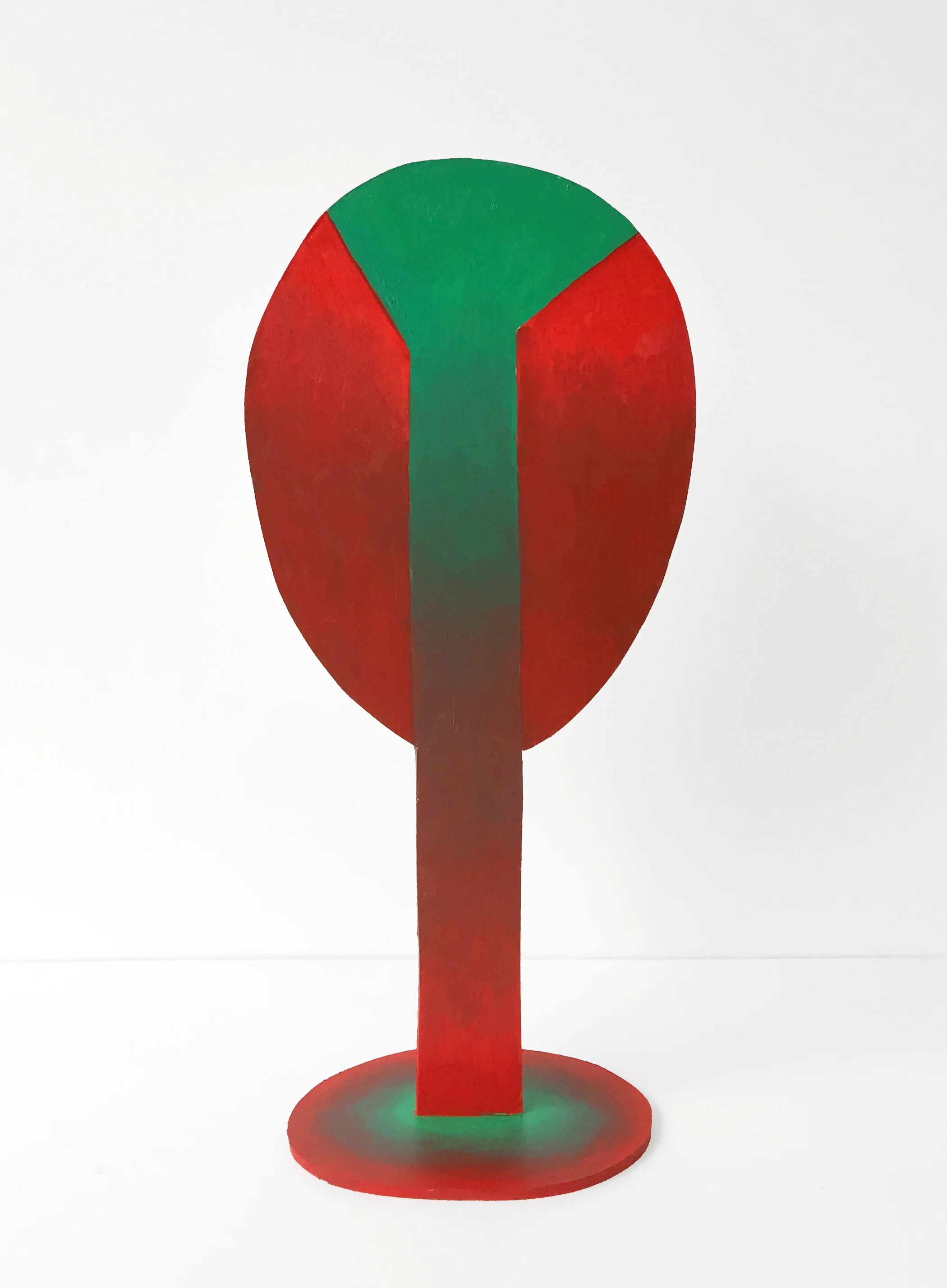 Head, 2017. 14"x7"x3", oil on PVC