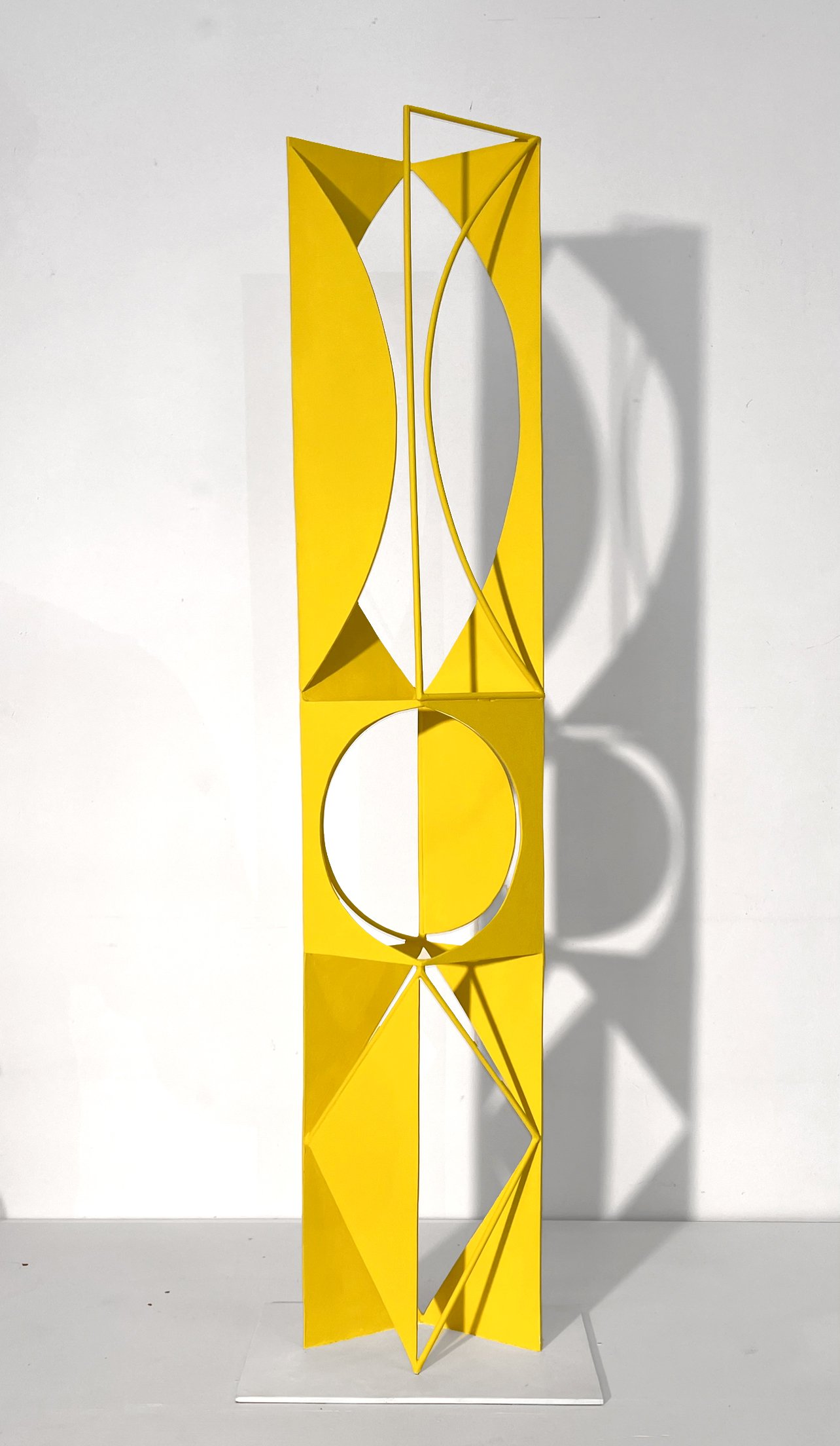    Totem  , 2022. 24”x 7”x 4.5”, painted steel. 