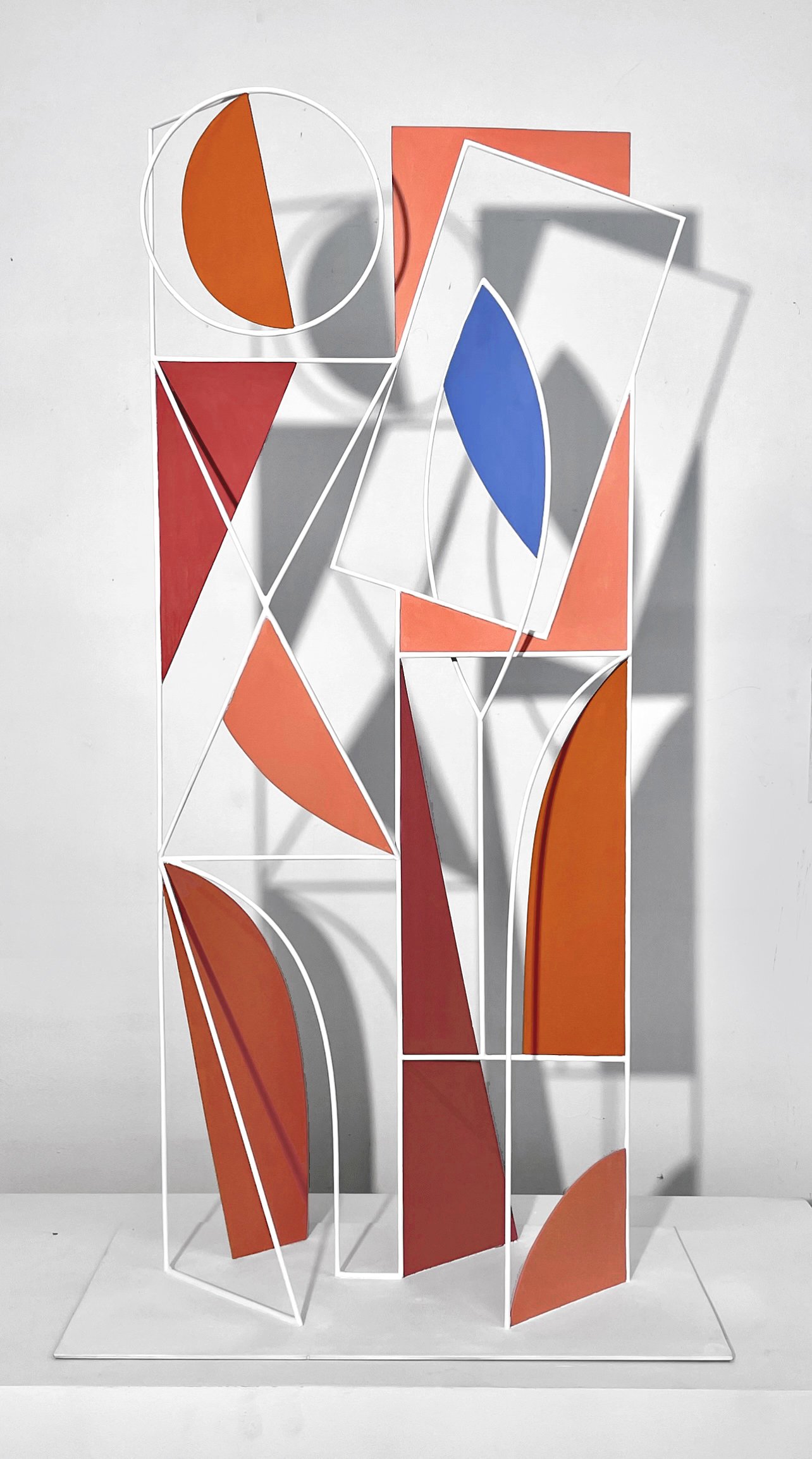    Painter  , 2022. 29.5”x 15.5”x 8”, painted steel. 