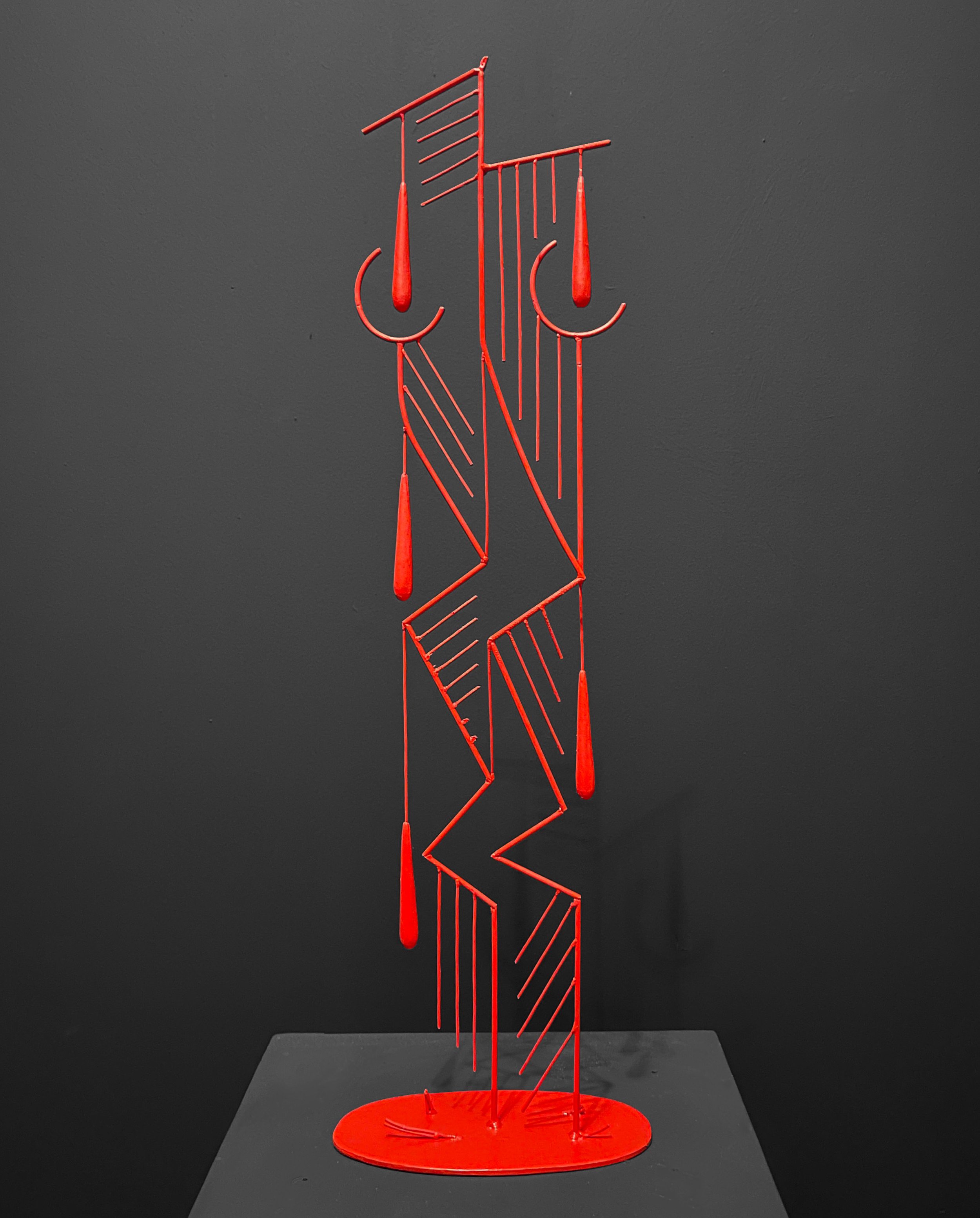    A Model for Sorrow  , 2023. 24”x 8”x 3.5”, painted steel. 