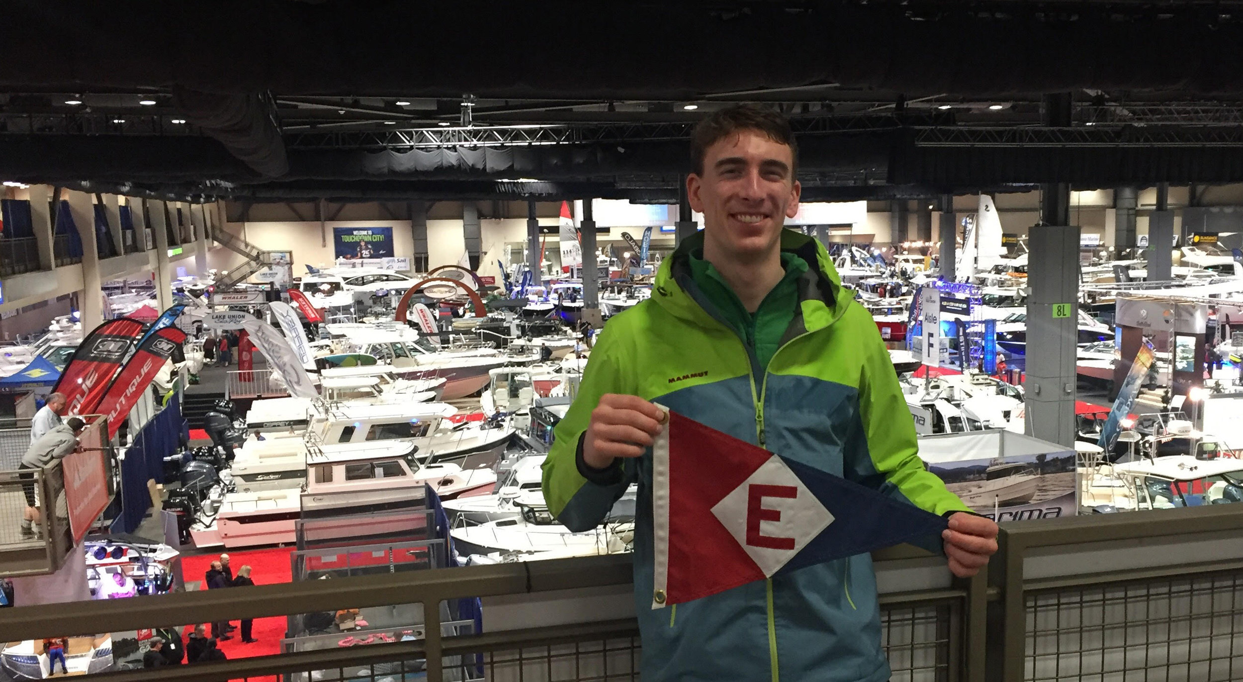  Langdon shows his colors at this year's Seattle Boat Show 