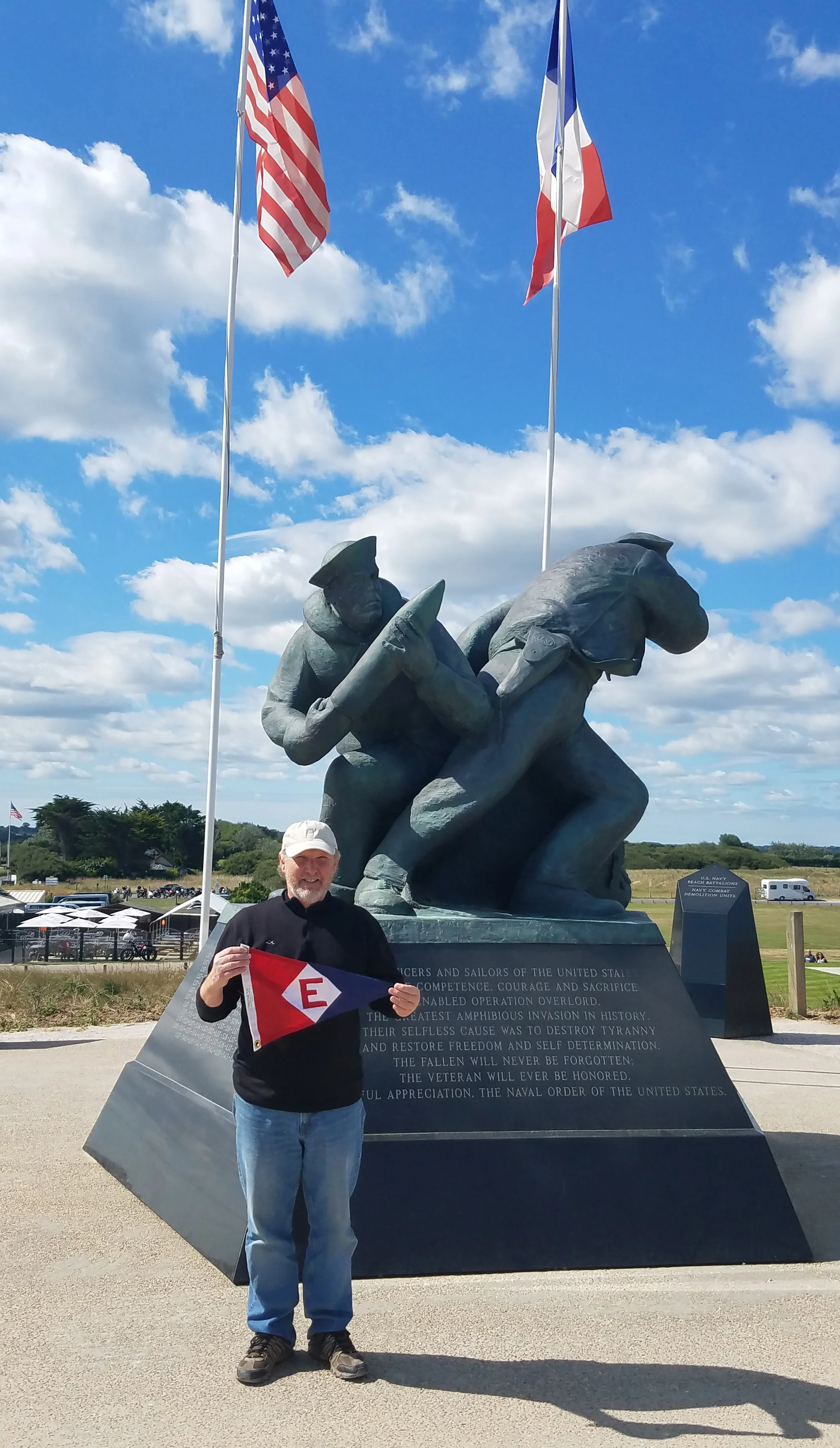 Ted Walkup at Utah Beach in Normandy, France