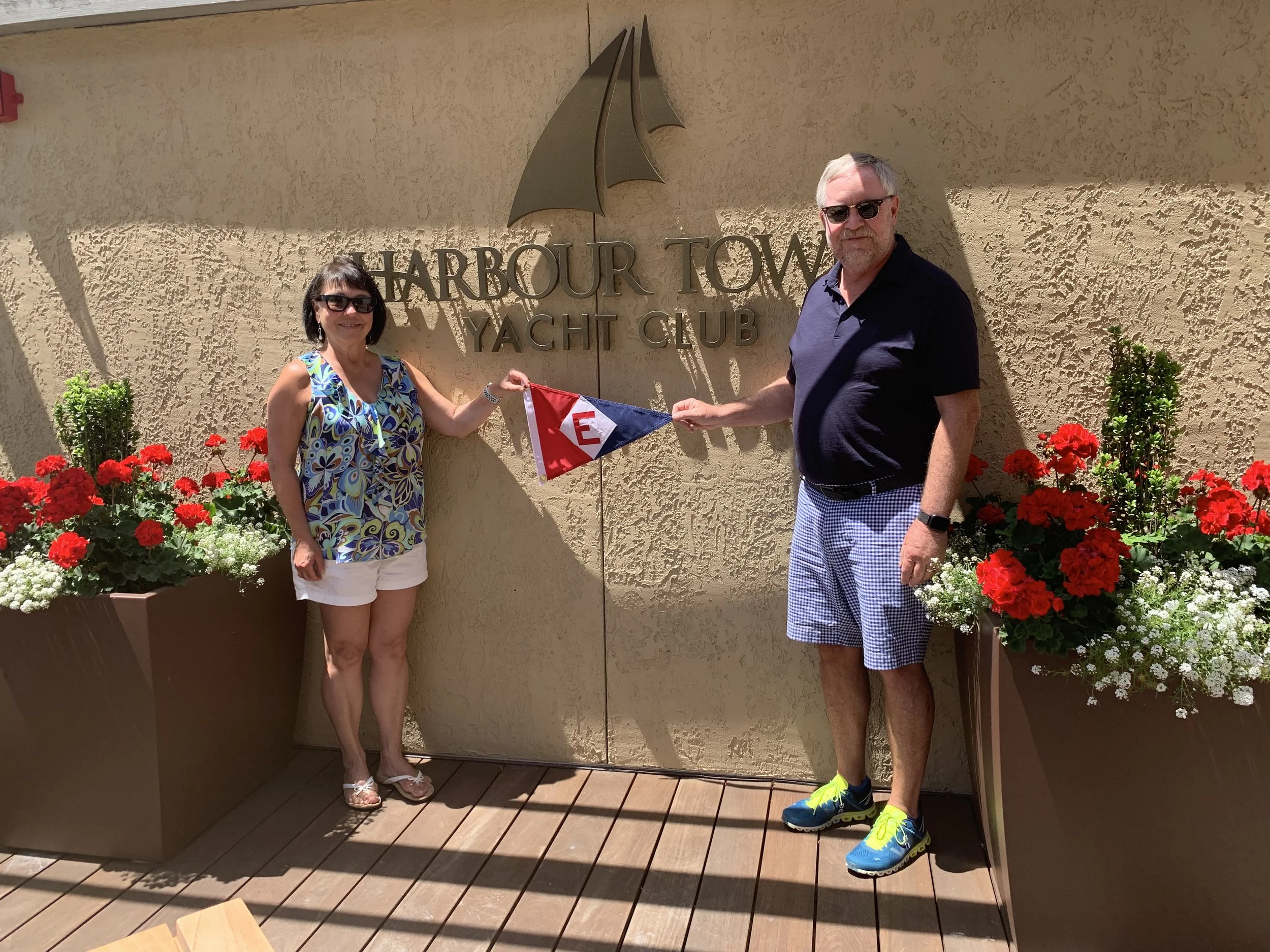 Marie & Richard Johnson at Harbor Town Yacht Club in South Carolina