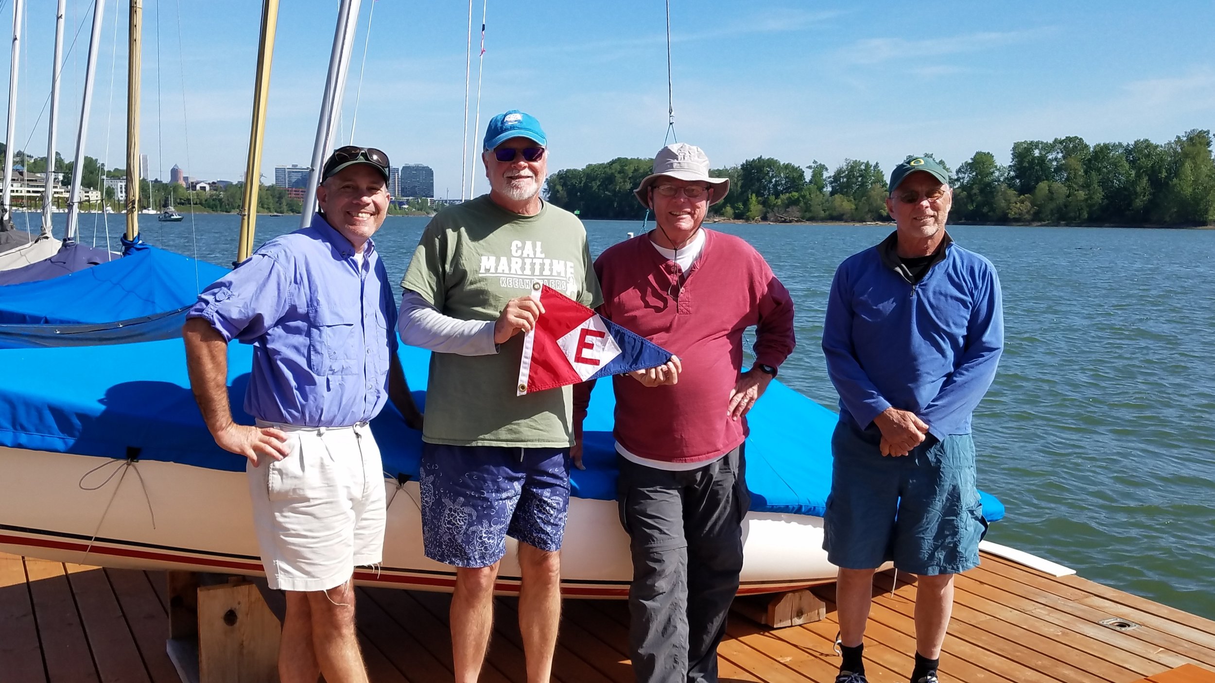  Al, Murray, Allan and brother Jim brought EYC pride to the Turtle Regatta at Willamette Sailing Club in Portland, OR 