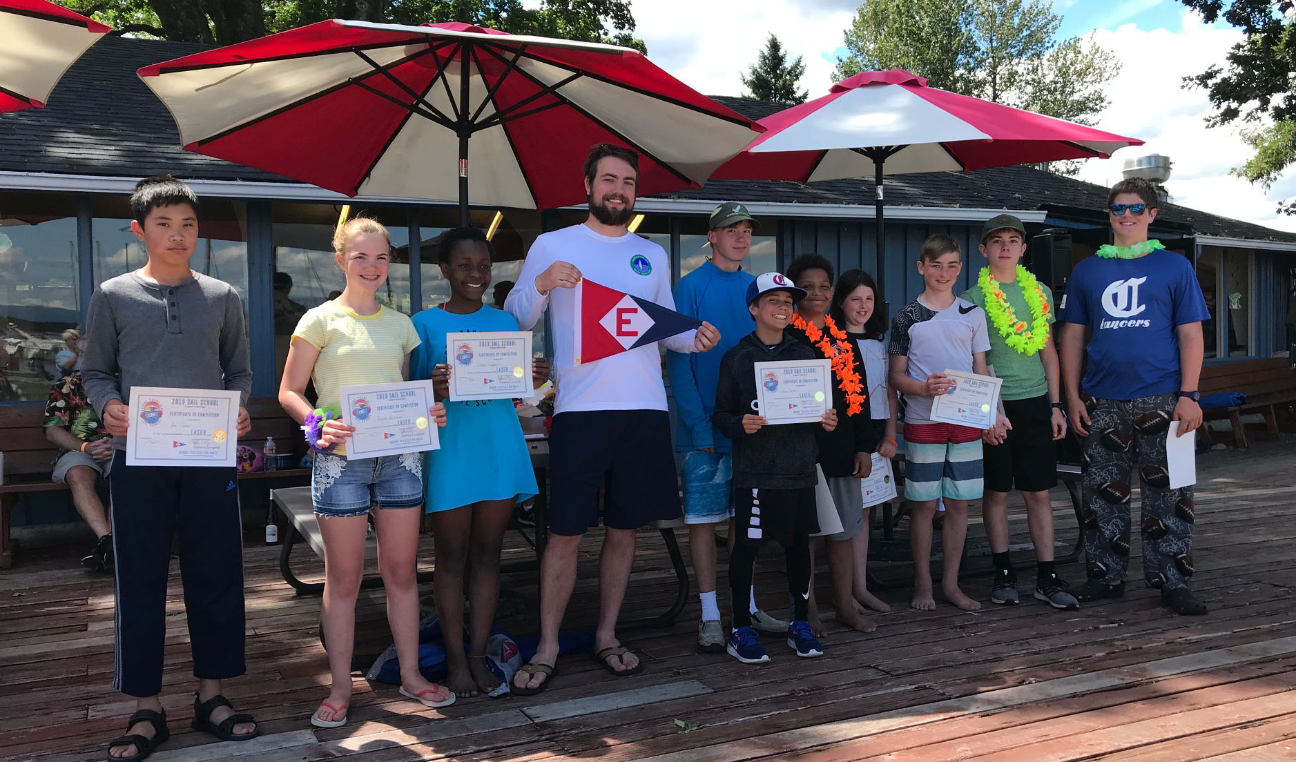  The Laser class of 2019 EYC Sail School 