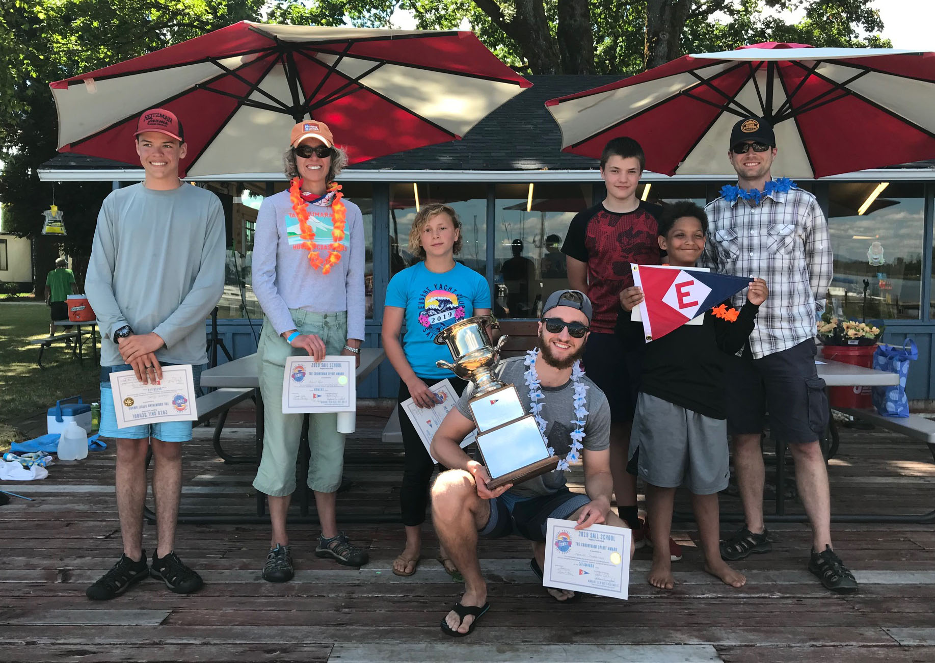  The Corinthian Spirit Award winners from 2019 EYC Sail School 