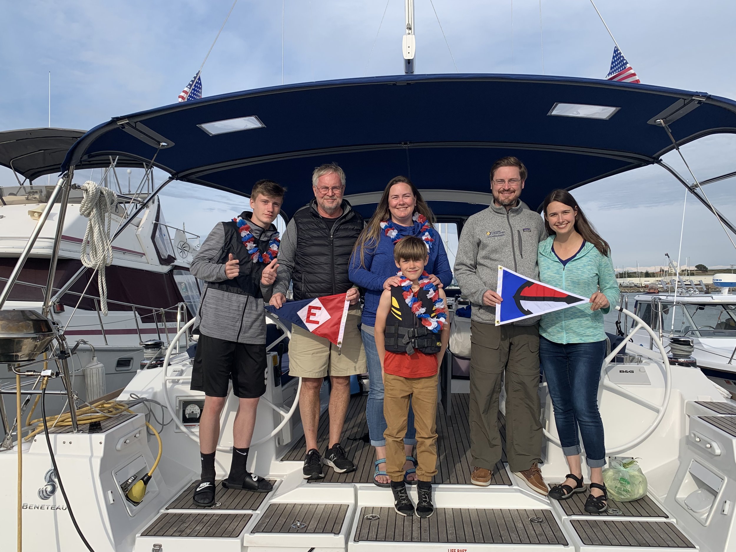  Richard  and his family show their EYC pride in Oak Harbor on Whidbey Island 