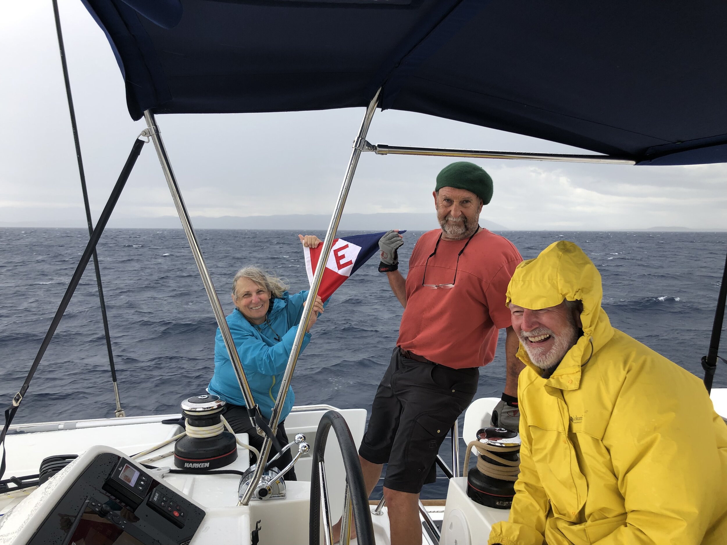  Lynne &amp; Renée sailing off the Dalmatian Coast in Croatia 