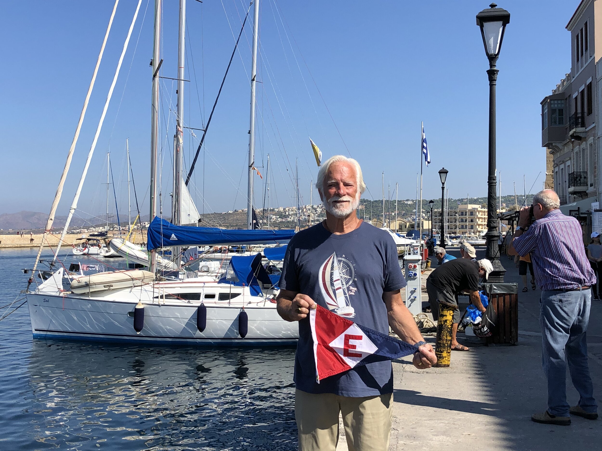  Ken shows his EYC pride in Chaina on the island of Crete 