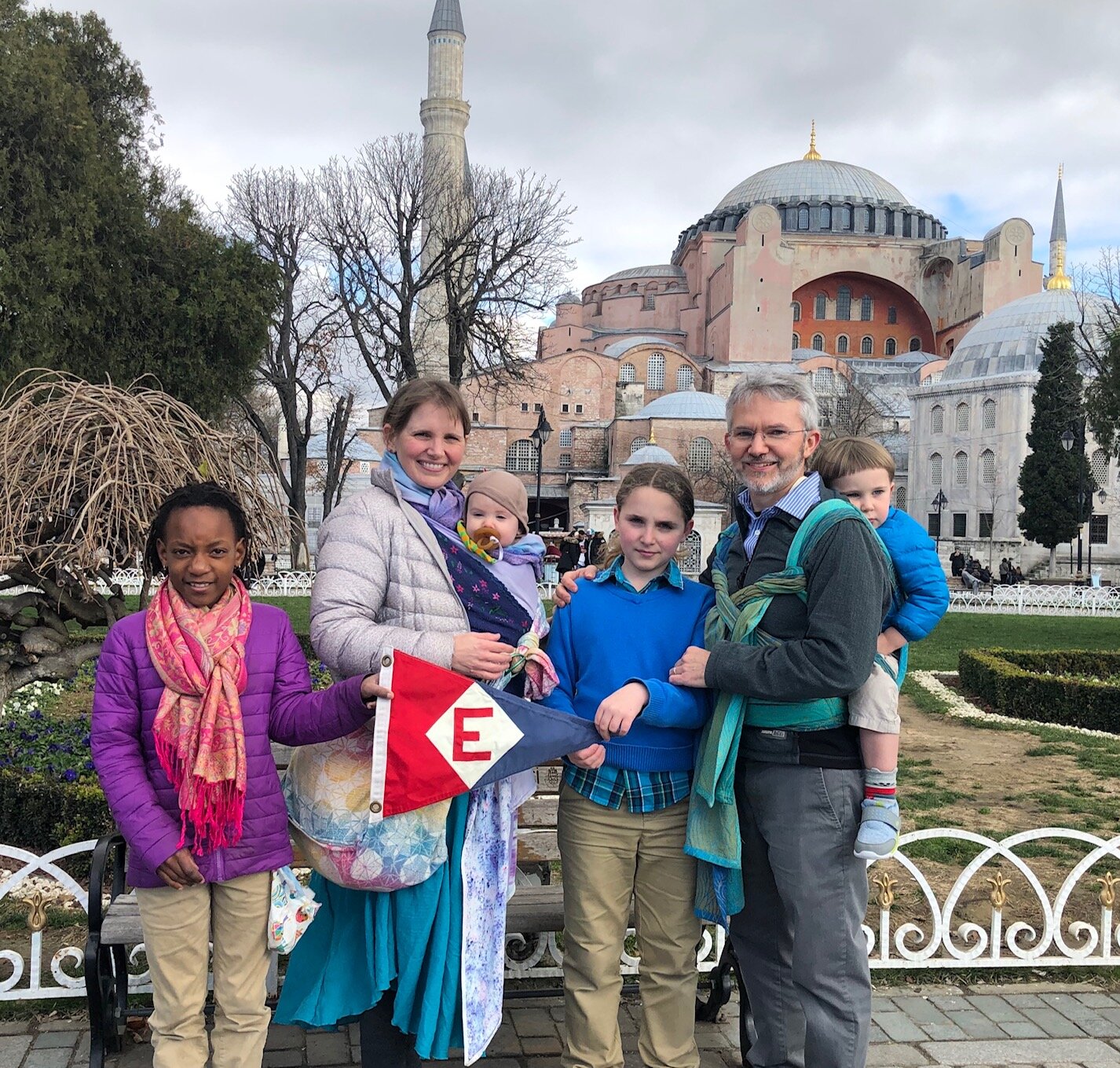  EYC pride from the Forrest Family in front of the Hagia Sopha in Instanbul, Turkey 