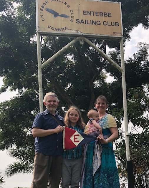  The Forrest family at the Entebbe Sailing Club on Lake Victoria, Uganda 