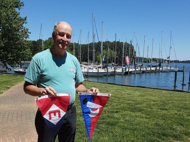  Paul exchanged burgees with the Lake Norman Yacht Club in Charlotte, NC 