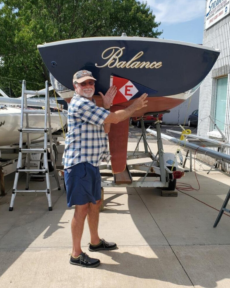  Murray can’t wait to hoist the EYC burgee on his new Harbor 20 