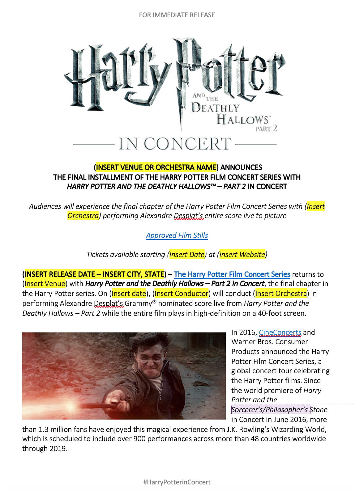 Updated Press Release Templates