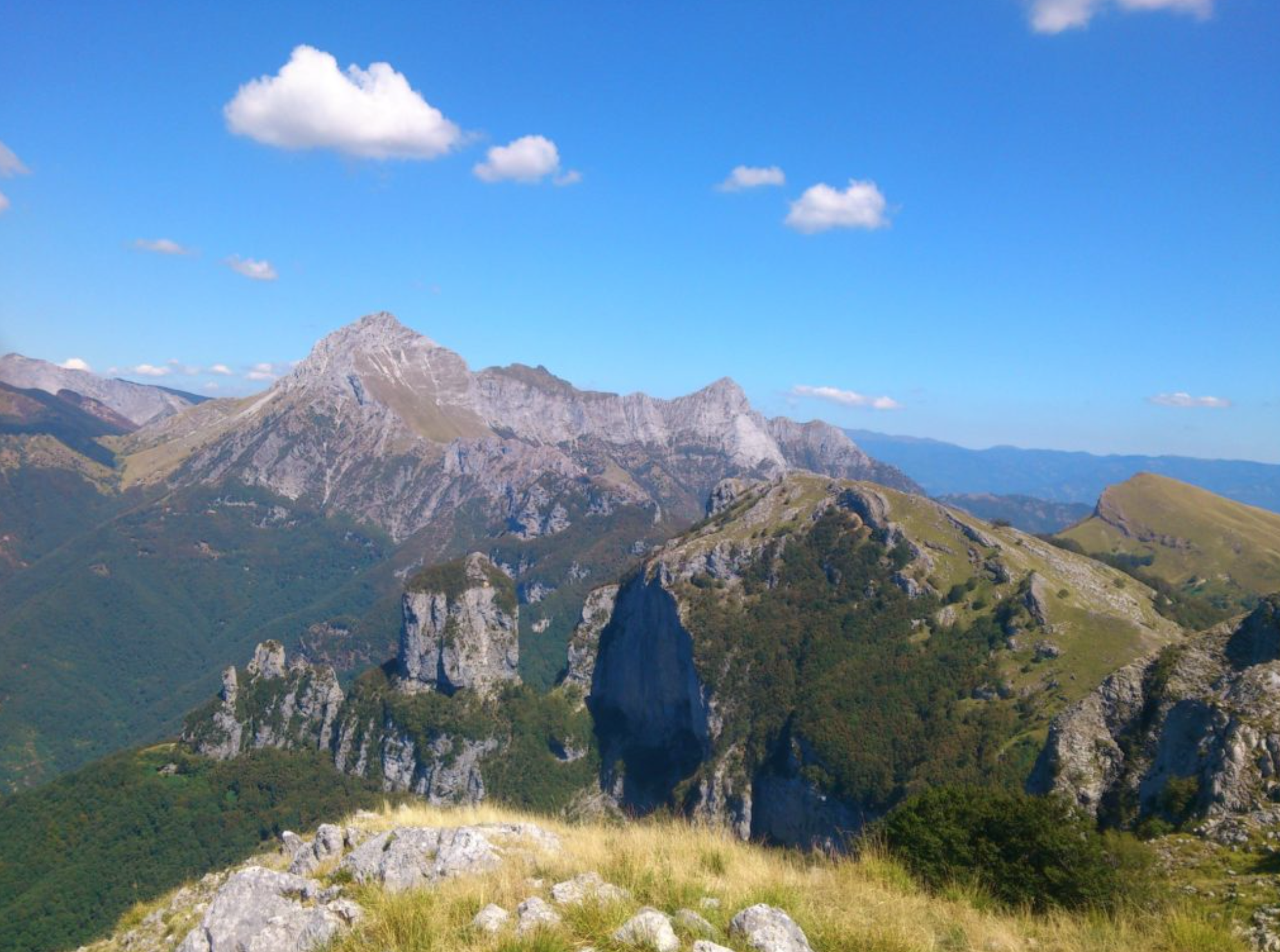Monte Prana (4000') is located approximately 6 miles from our house, and is a challenging but rewarding day hike.