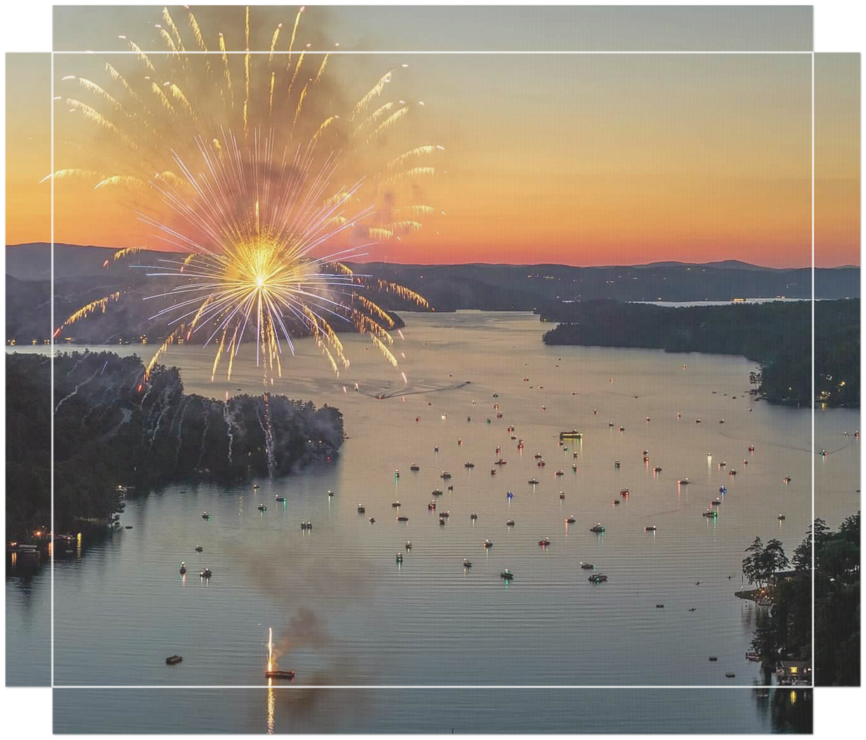 Fireworks print Canvas wrap