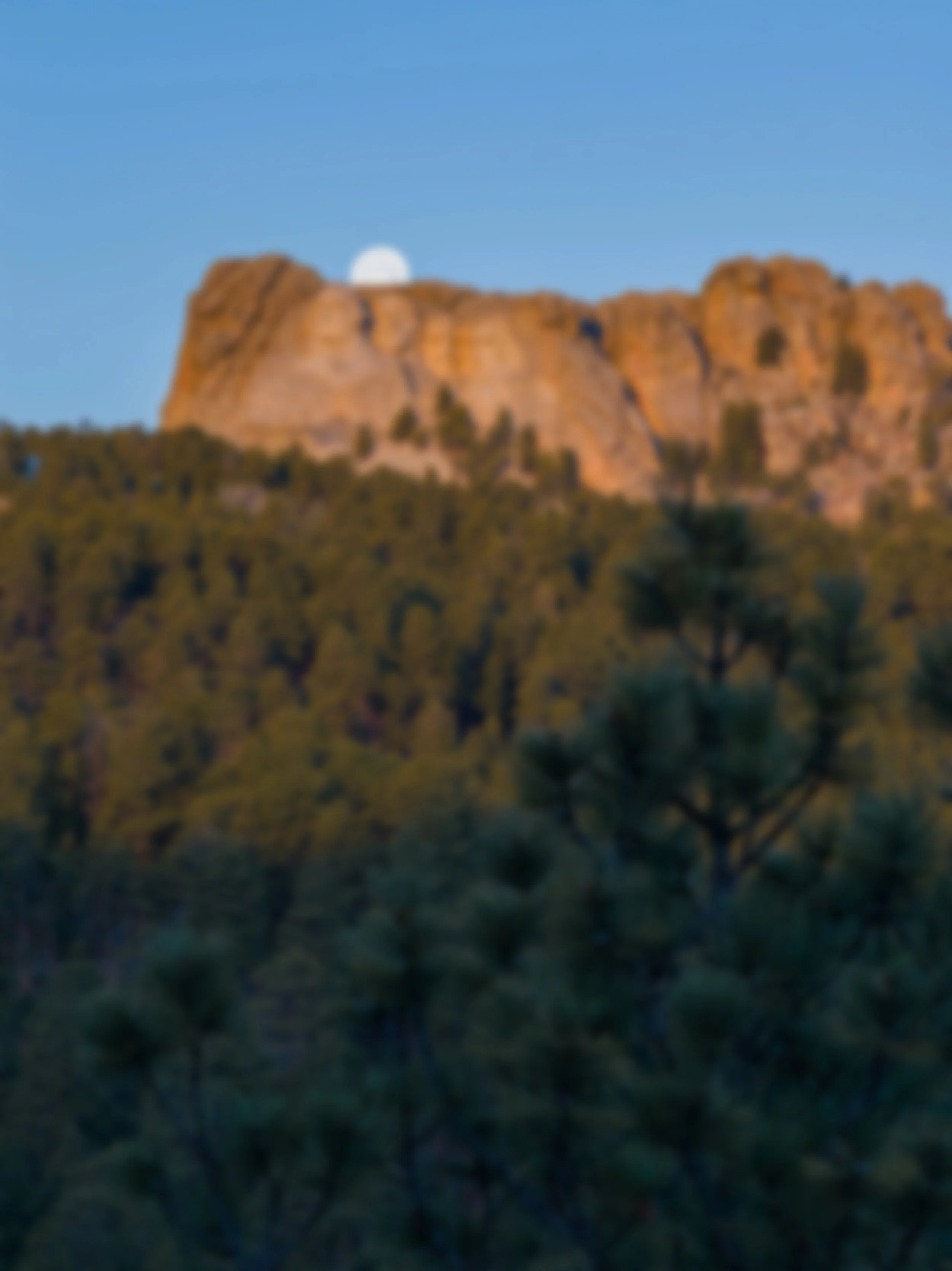 Rushmore Moonset