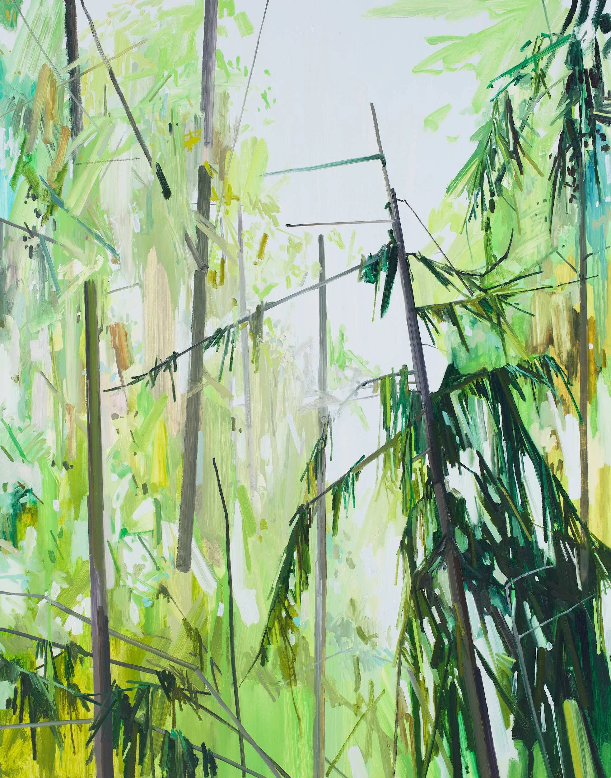 Trees , 2013, Oil on canvas, 84 x 66"
