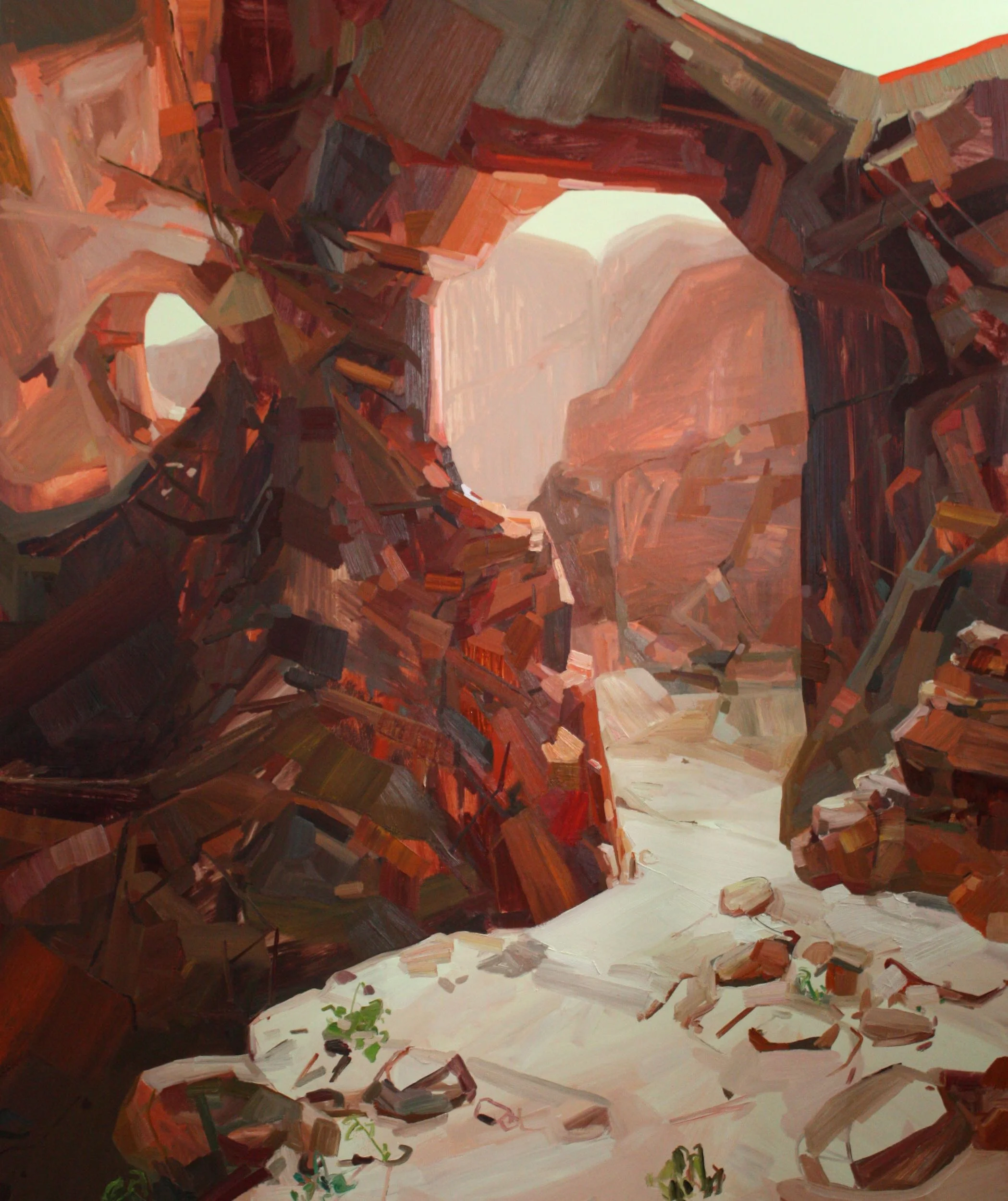 Arches , 2009, Oil on canvas, 108 x 84"