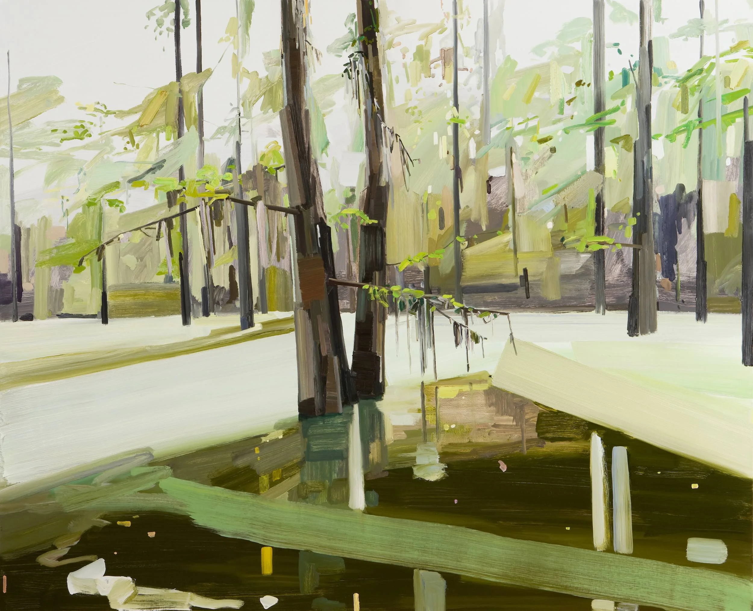 Swamp , 2010, Oil on canvas, 78 x 96"