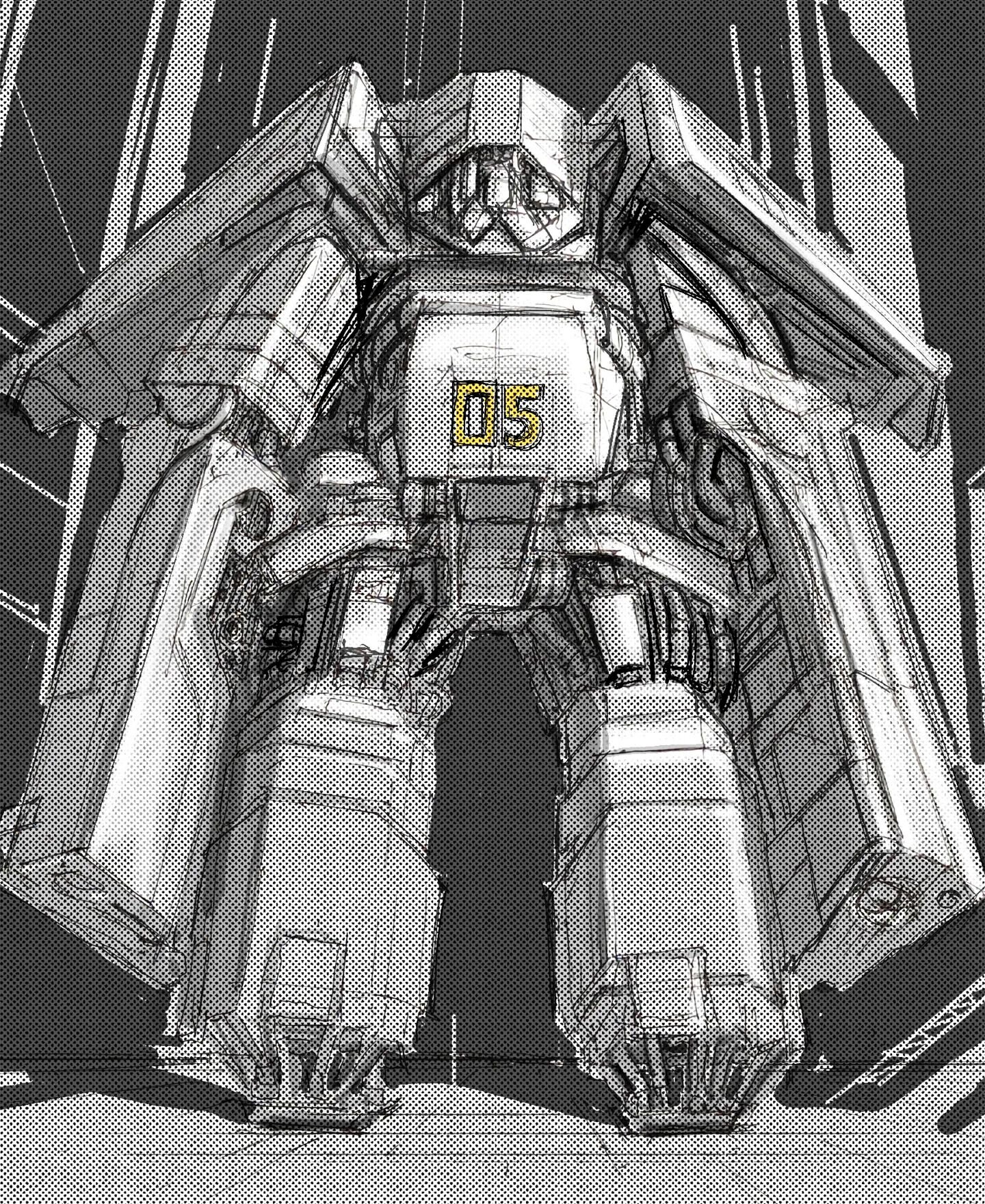 Day 5, adjusted the crop a bit - the screen tones make for a tough read on mobile screens. Let's keep the #marchofrobots going!

#conceptart #conceptartwork #conceptsketch #igdesign #artist #industrialdesign #doodle #sketch #idsketching #scifi #scifi