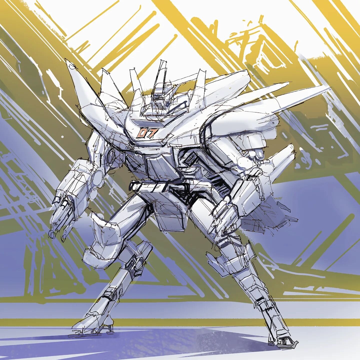 Day 7 #marchofrobots copier paper drawing to digital for painting. One week down! 

#robot #mech #mecha #conceptart #conceptartist #conceptartwork #igdesign #idsketch #doodle #drawing #digitalart #artistsoninstagram #artists #scifiart