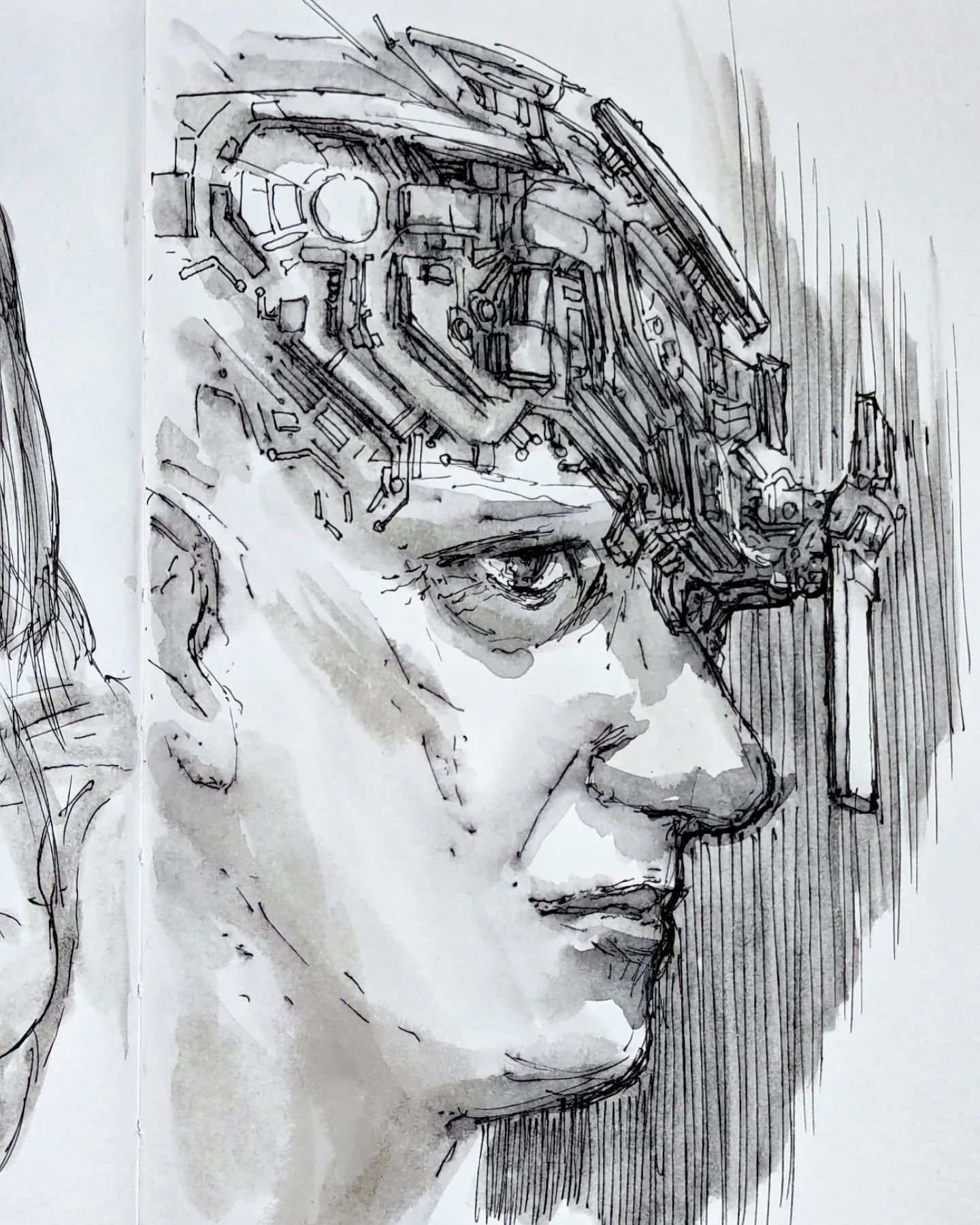 Definitely not a Borg 

#sketchbook #conceptart #conceptartist #characterart #scifidrawing #doodle #sketch #scifiart #scifiartwork #penandinkdrawing #penandink #illustration