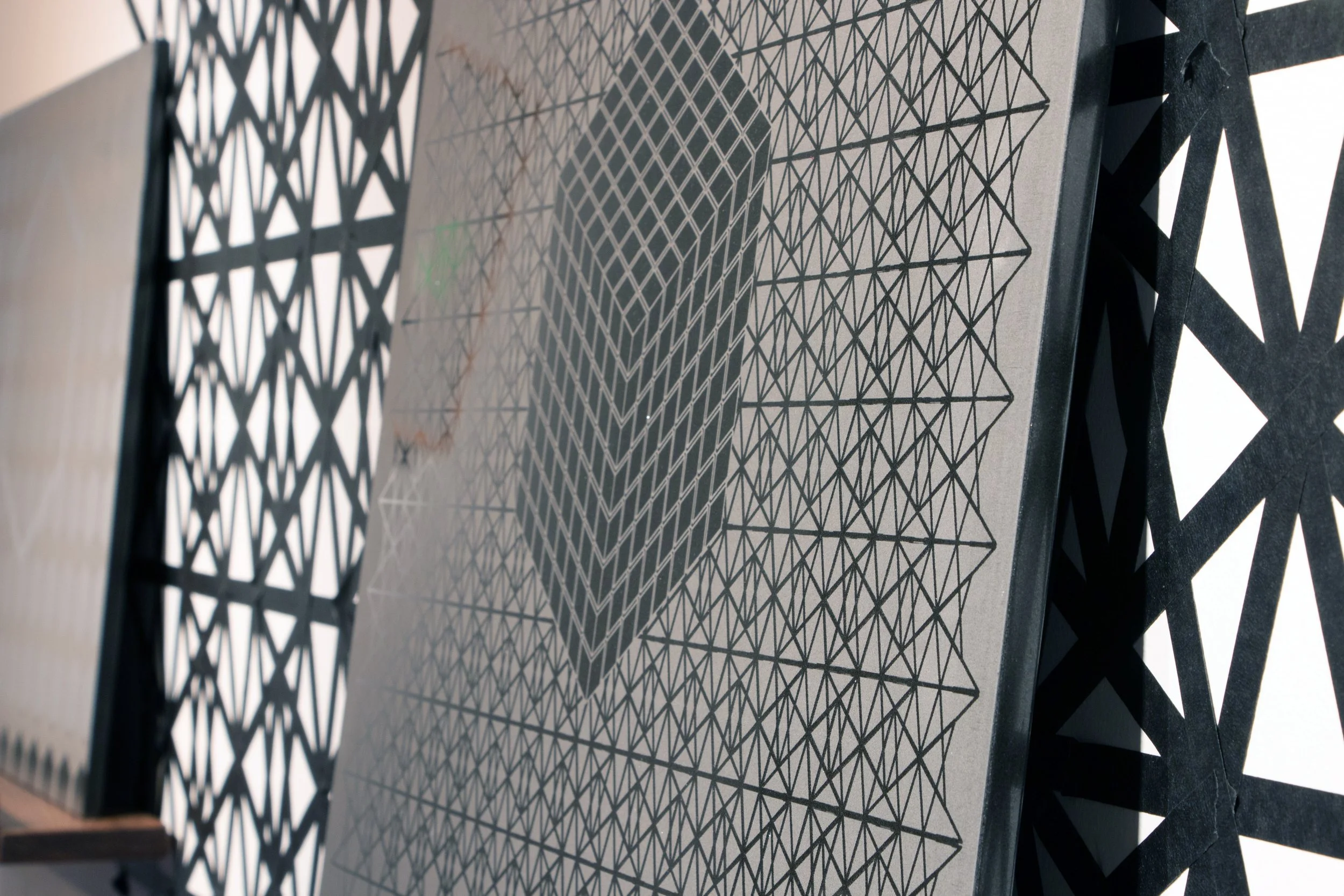 "Code Switiching A-C + Star Grid Installation" (Detail)