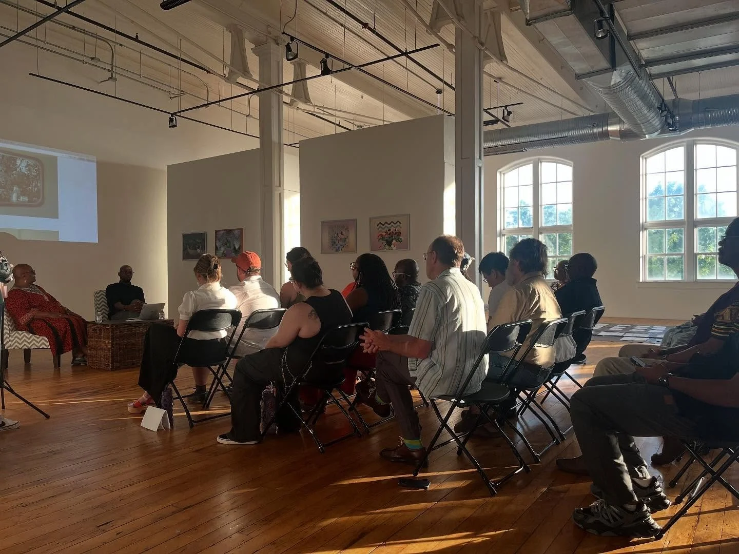 Great turnout at the @701cca  artist talk, thank you 🙏🏾 everyone for your support. Photo taken by @cellyt00. Hope to see you at the workshop this Sunday.