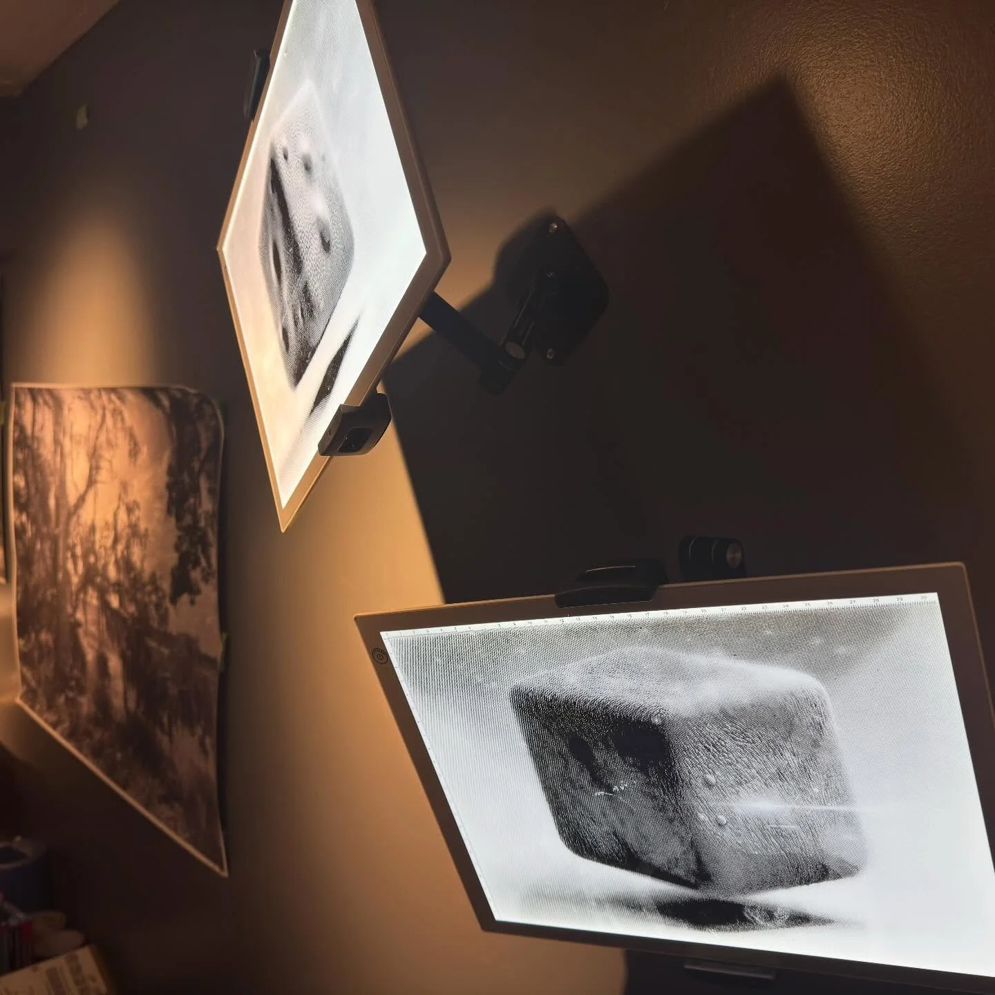 New work (Silk Screen on light box)