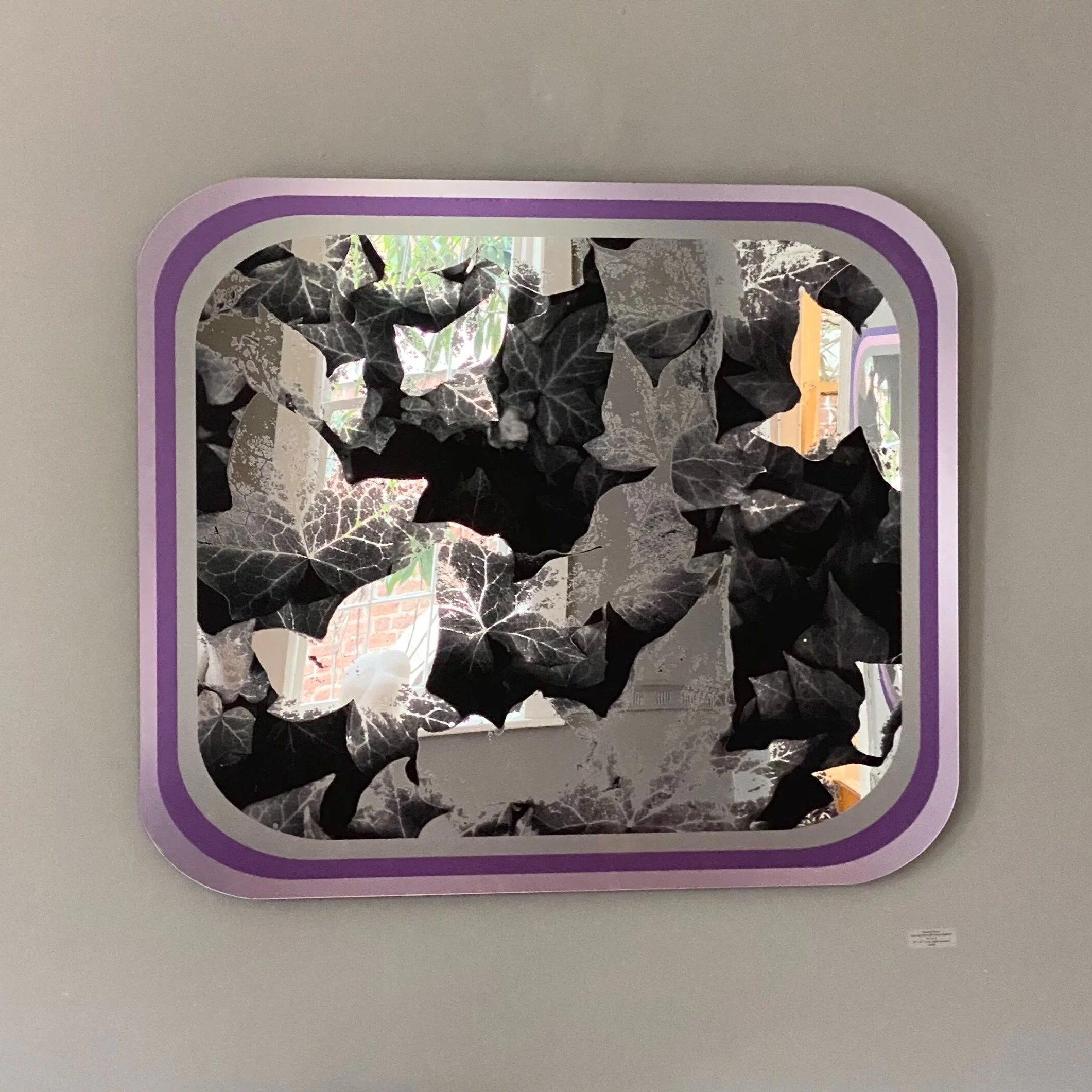 "Ah' T'row Um Eeen De Soap-Sud Dey" 36&Prime; x 42&Prime; UV curable pigment on mirror acrylic