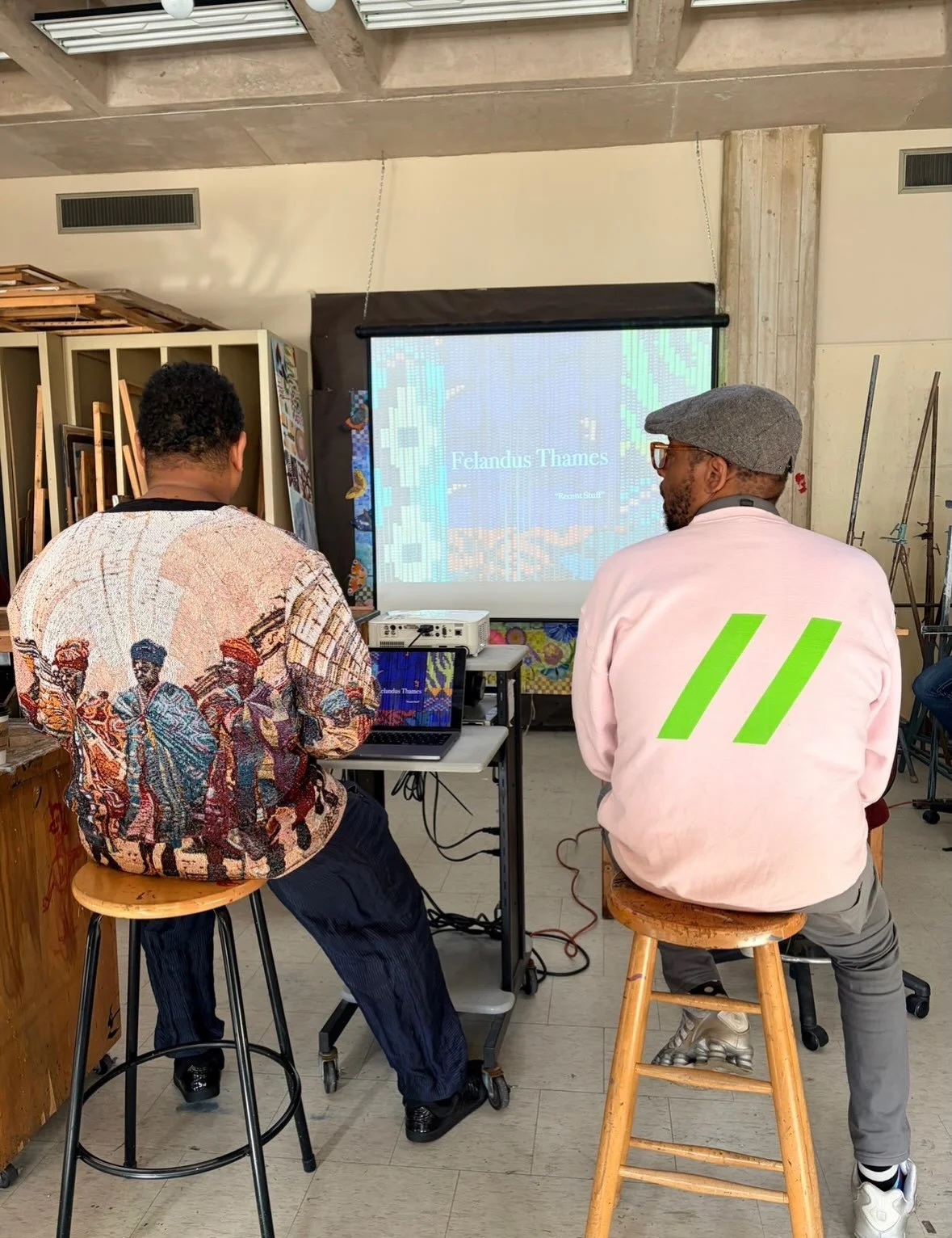 Thank you @felandus for a memorable artist talk with our HCC Students