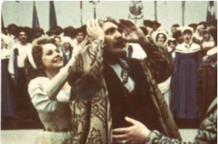 Arlene Saunders and Giorgio Tozzi, end of Act III
