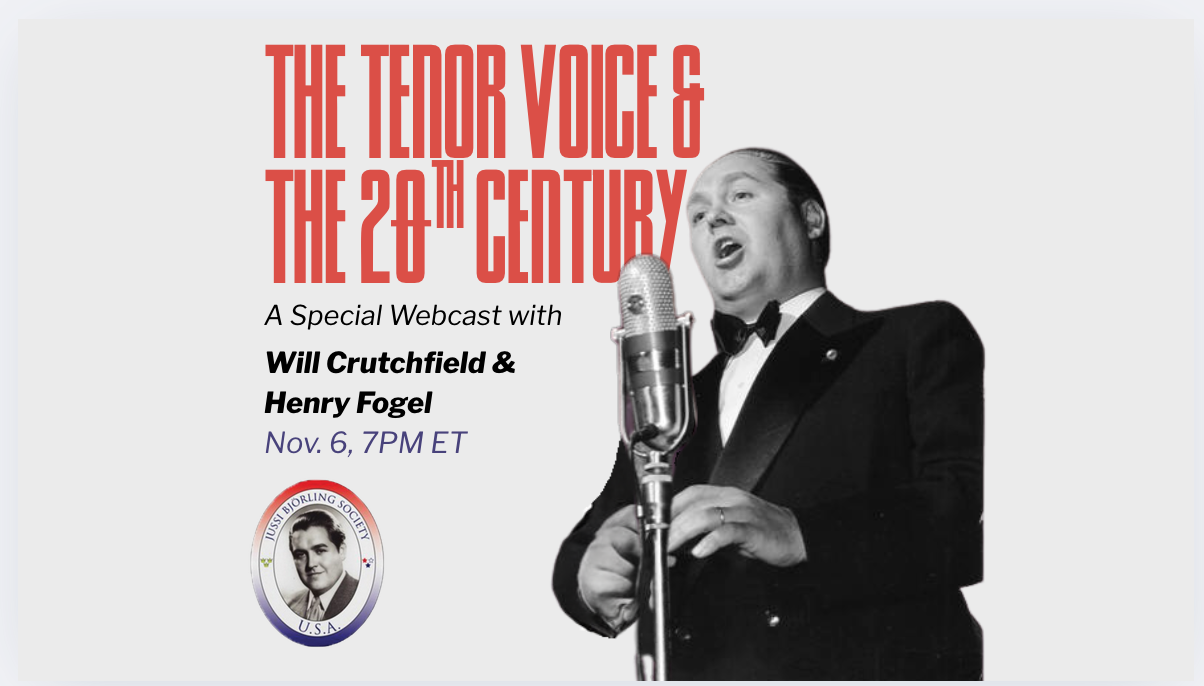 The Tenor Voice and the 20th Century (with Will Crutchfield & Henry Fogel)