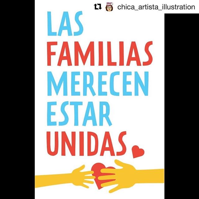 #Repost @chica_artista_illustration
・・・
**artwork via &quot;Families Belong Together&quot;**
Looking for a family friendly detainee protest this weekend with kid hiphop @alphabetrockers ? I'll be at this educational rally helping screen print shirts 