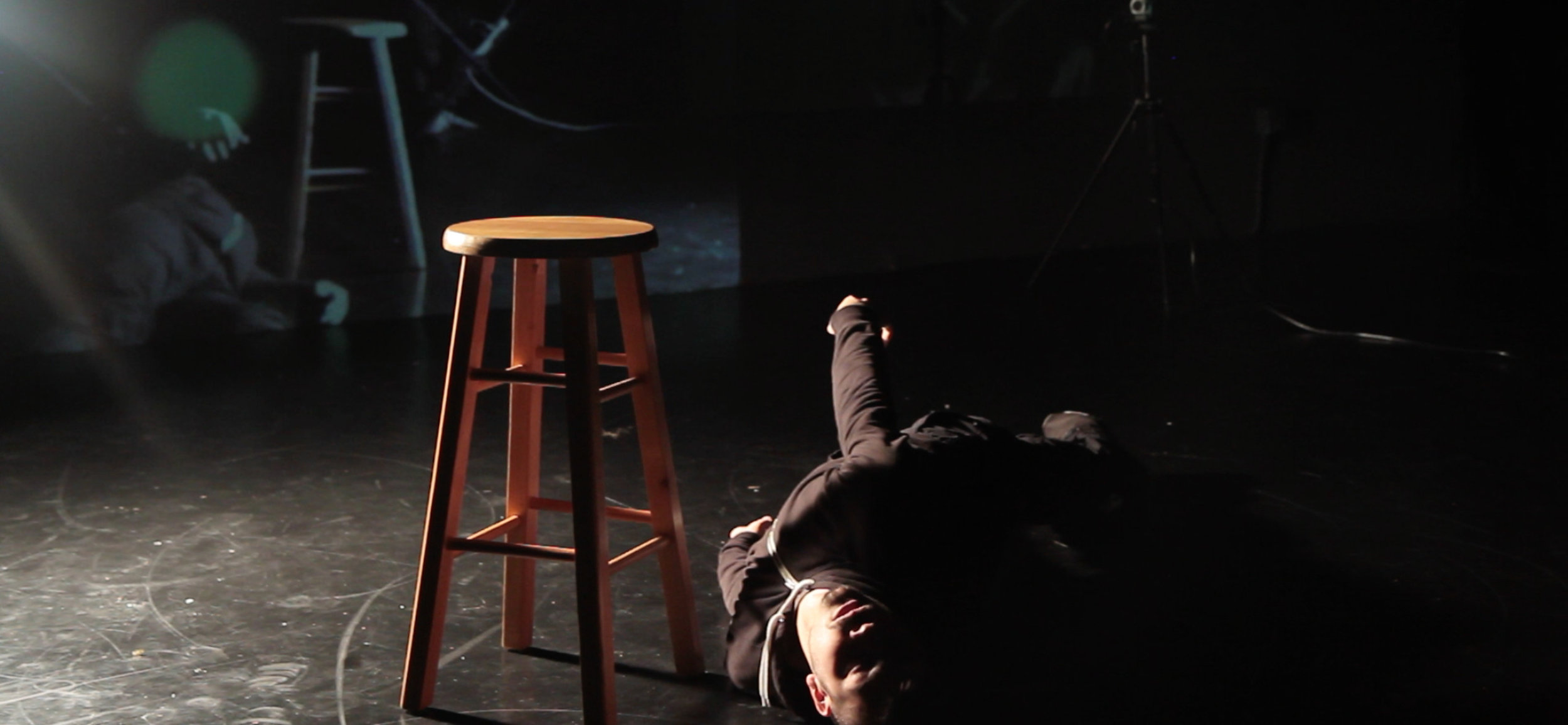 SOLITUDE, WITH EYES WATCHING   10 mins //First Showing>>&nbsp;April 4th, 2015 at On the Boards (OPEN STUDIO),&nbsp;Premiered>> September 26th, 2015 at Velocity Dance Center  One human. One stool. Two cameras. 10 minutes. This is a physical interrogation.