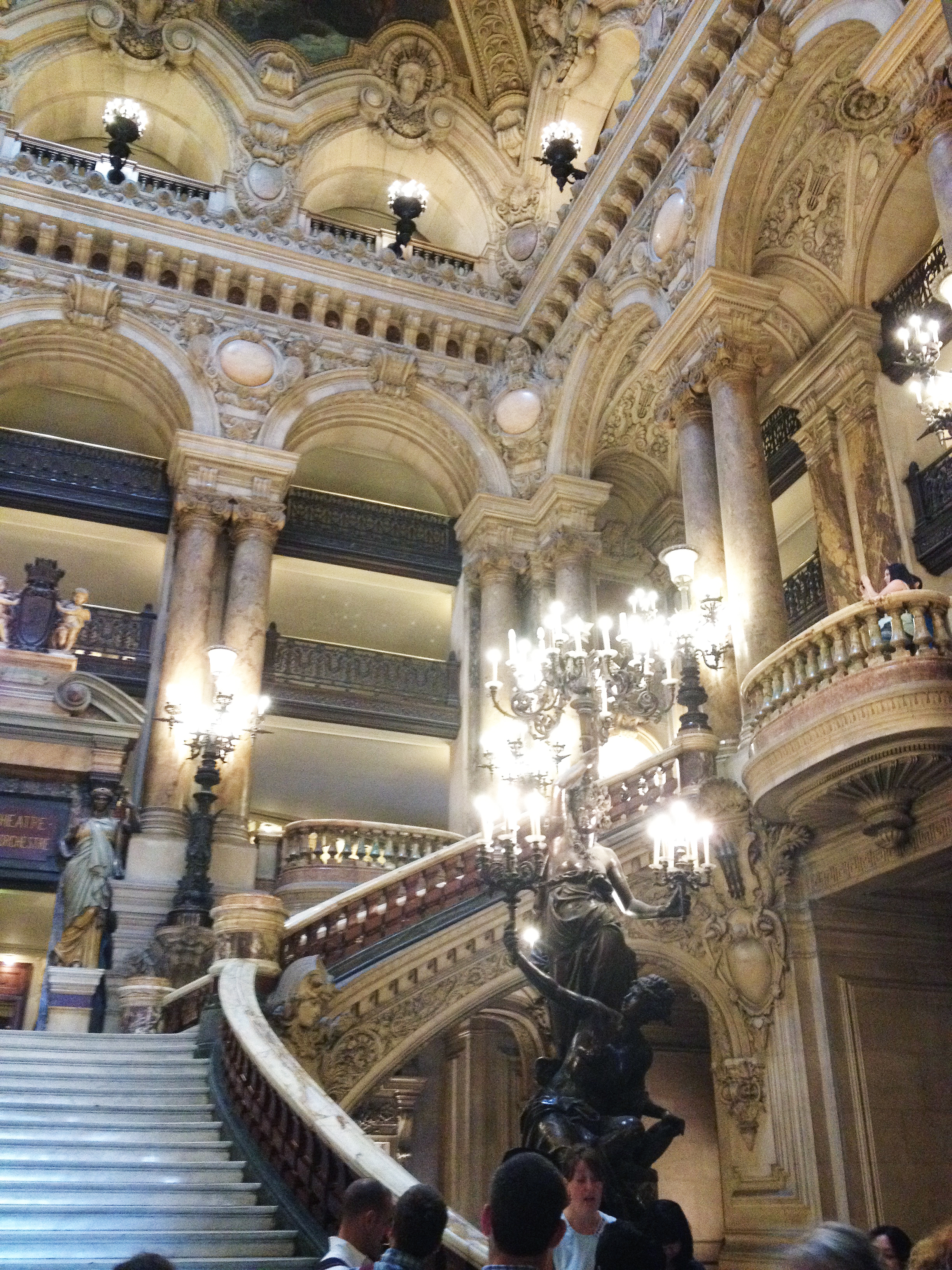 We had a free afternoon, so we decided to tour the Paris Opera House... best decision ever! 